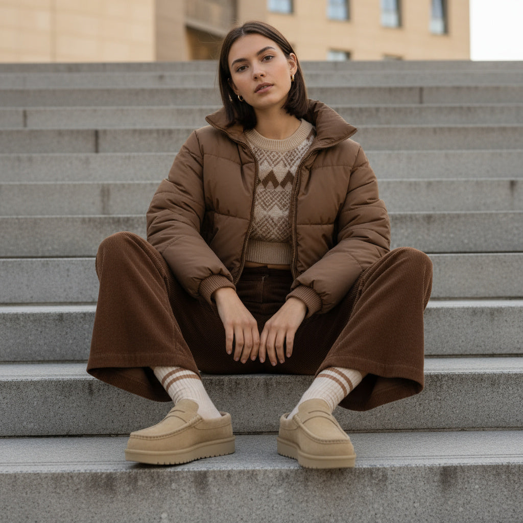 Ollie Suede Slippers Biscuit