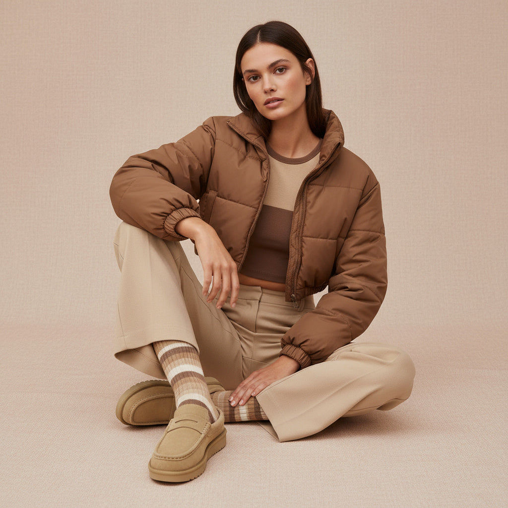 Ollie Suede Slippers Biscuit