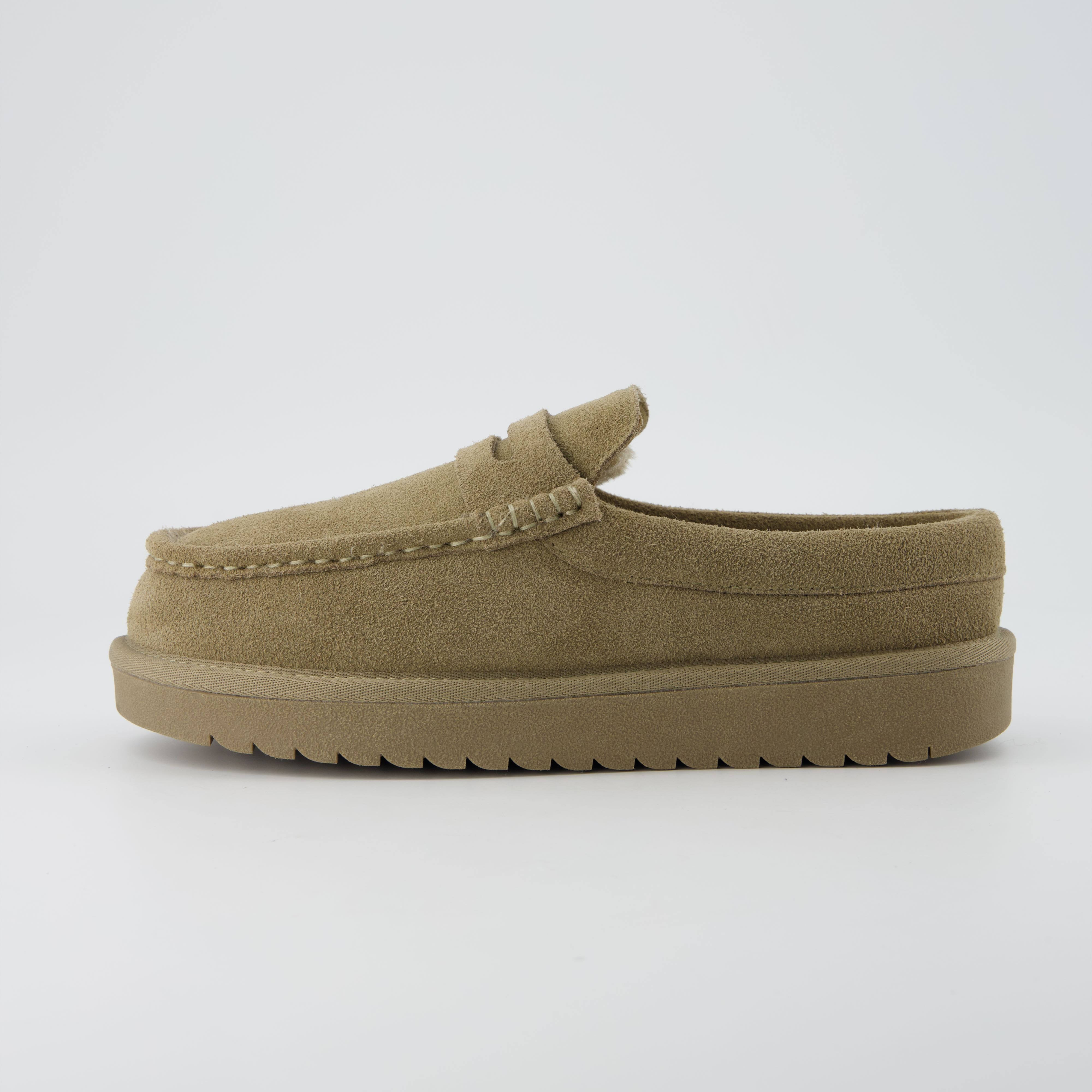 Ollie Suede Slippers Moss