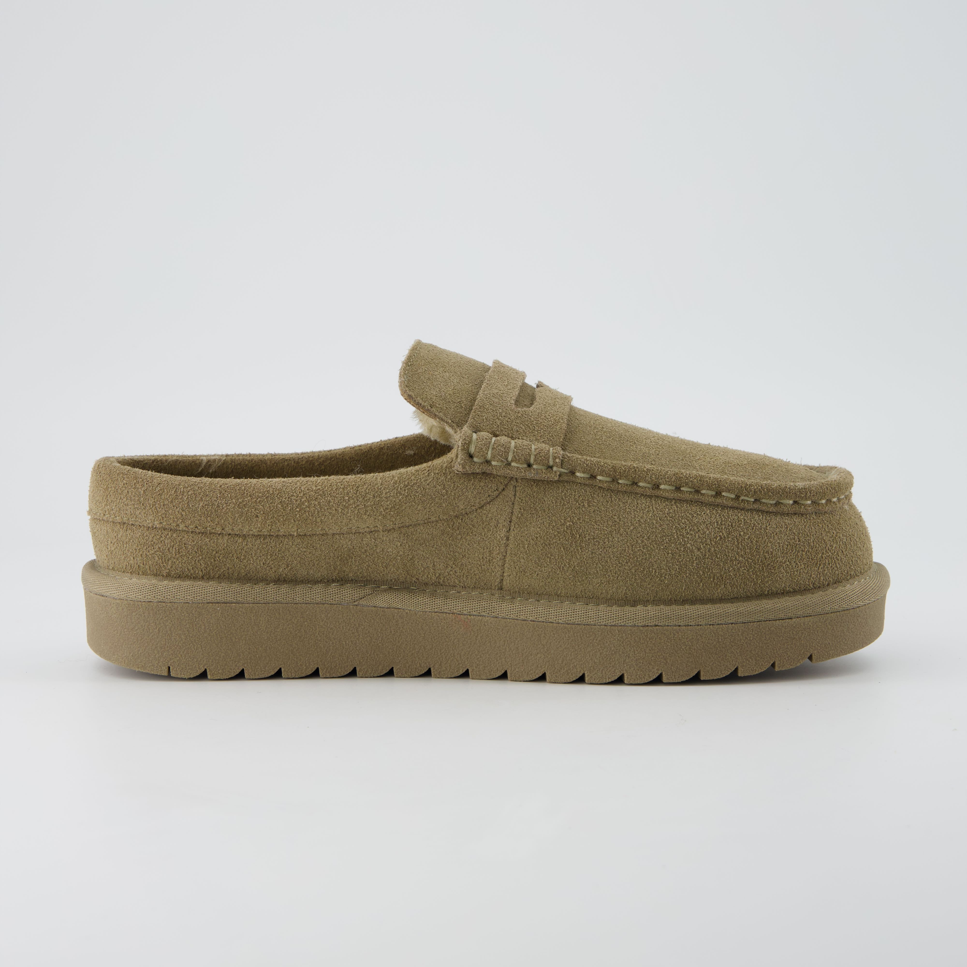 Ollie Suede Slippers Moss