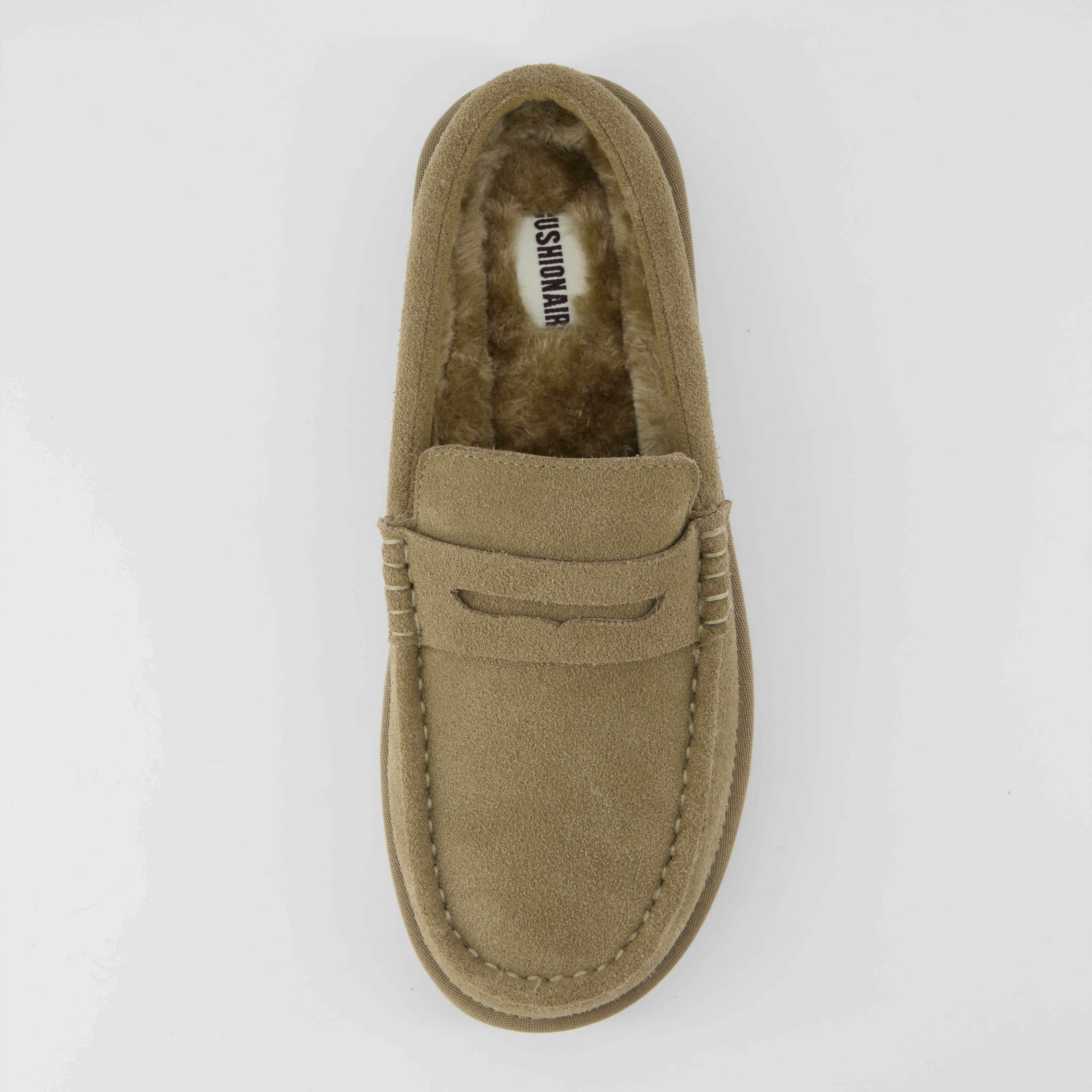 Ollie Suede Slippers Moss
