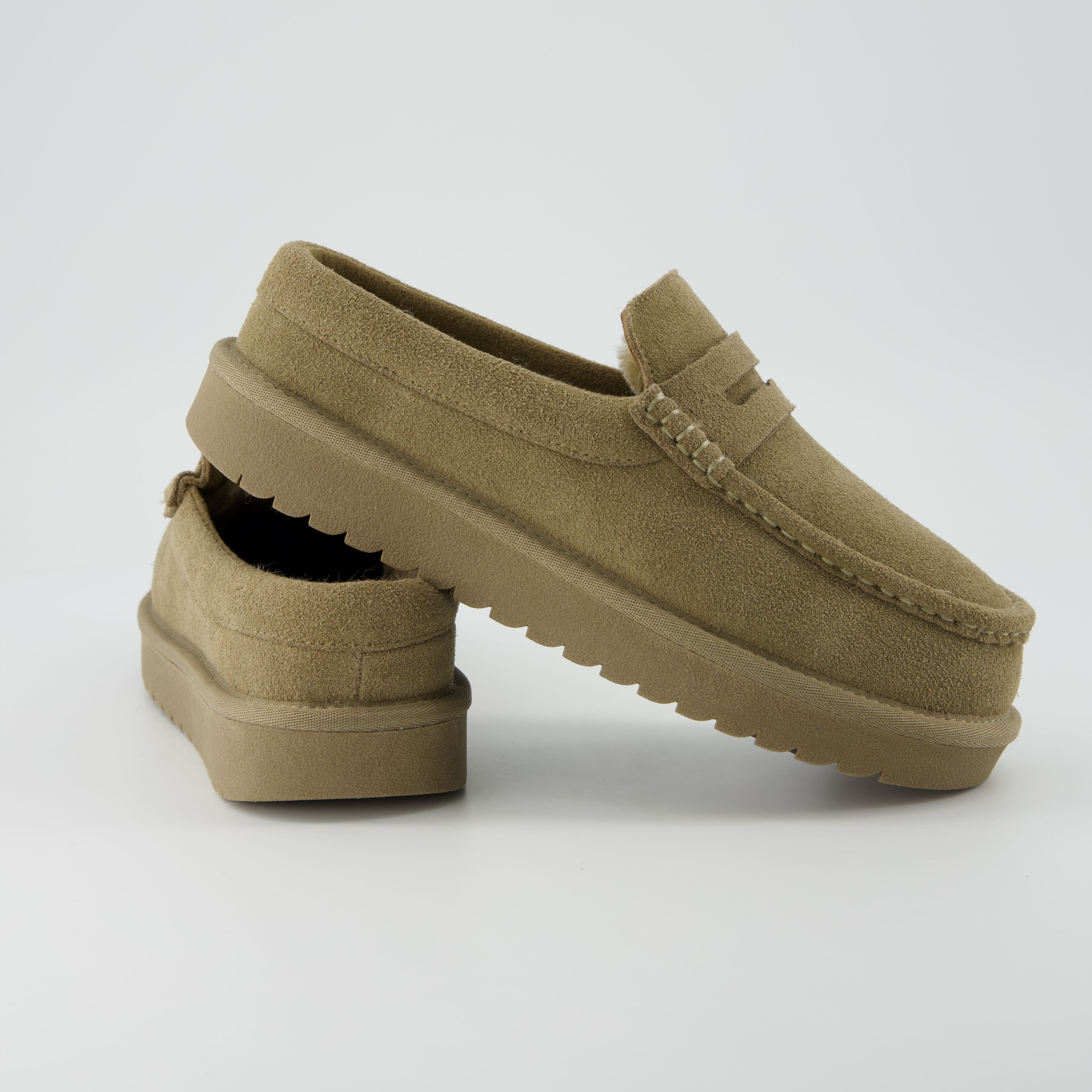 Ollie Suede Slippers Moss