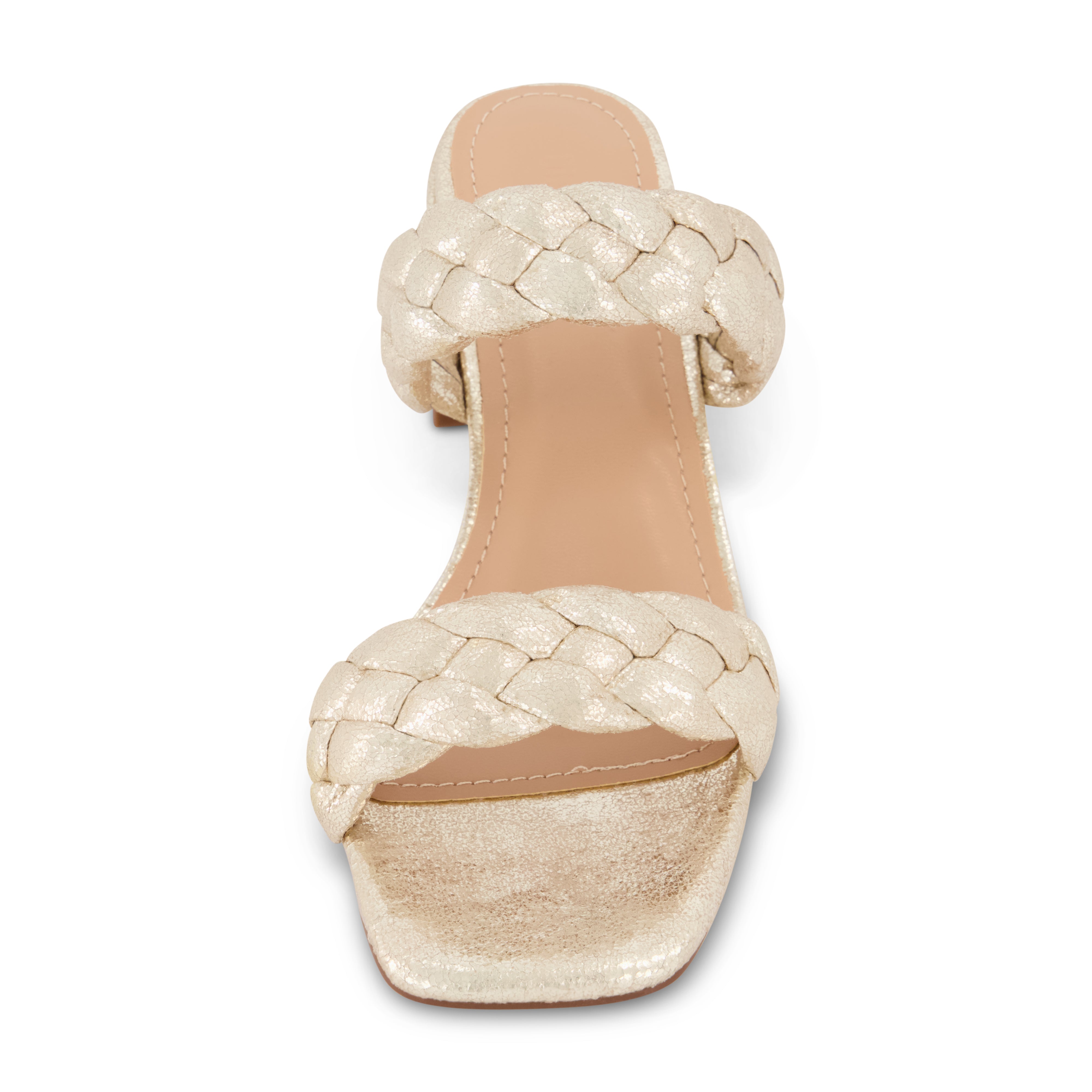 Onyx Braided Heel Sandal Champagne