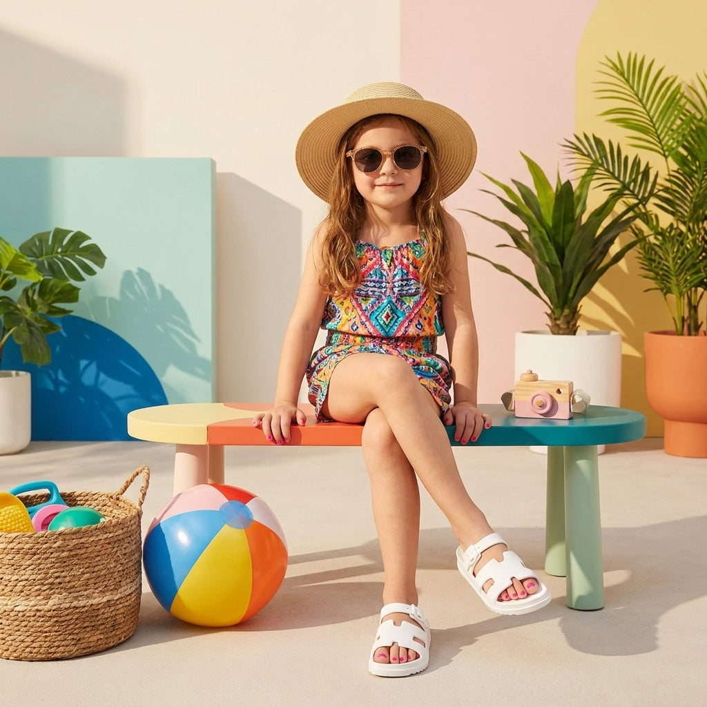 Orbit Kids Sandals Off-White Medium