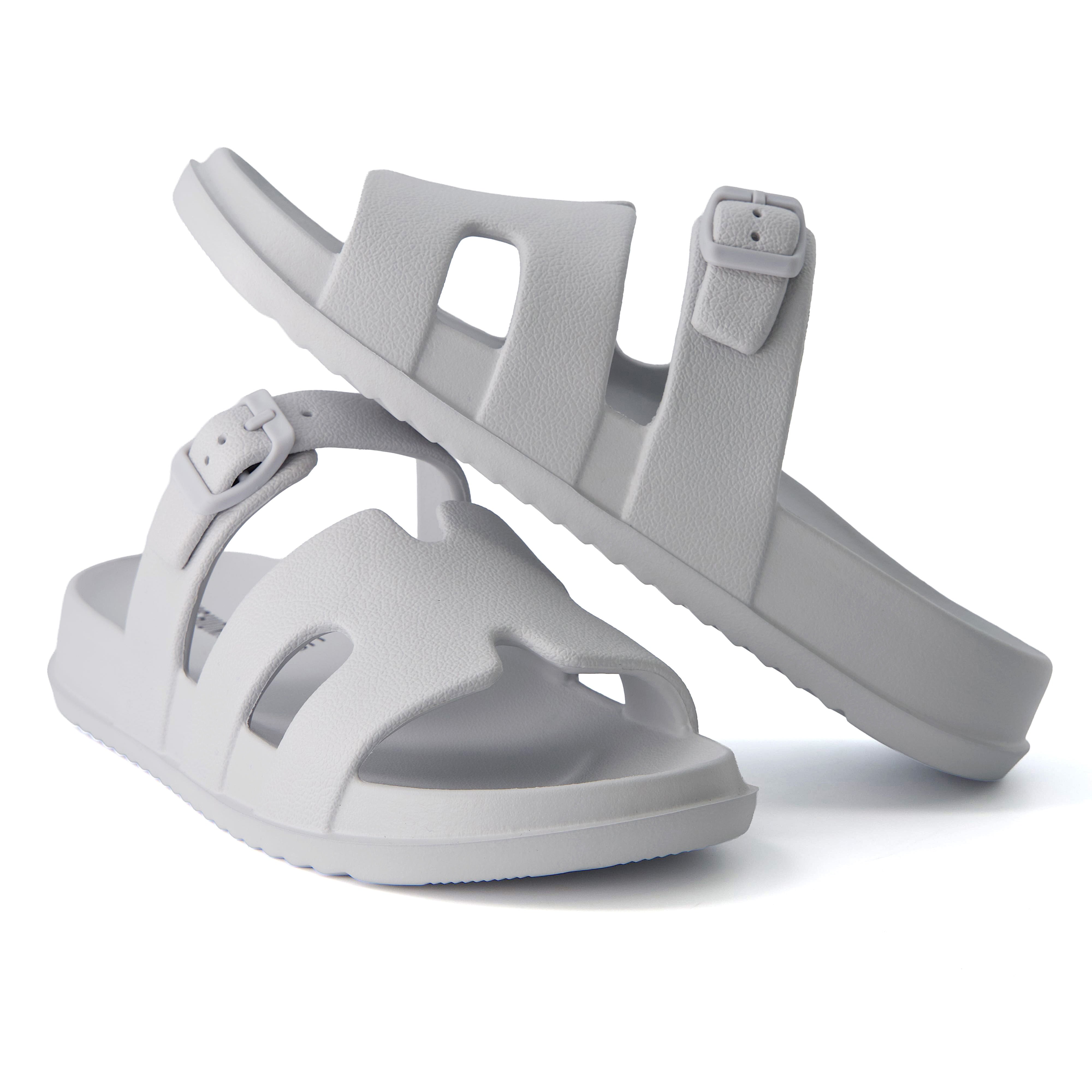Orbit Slide Sandals Light Gray Medium