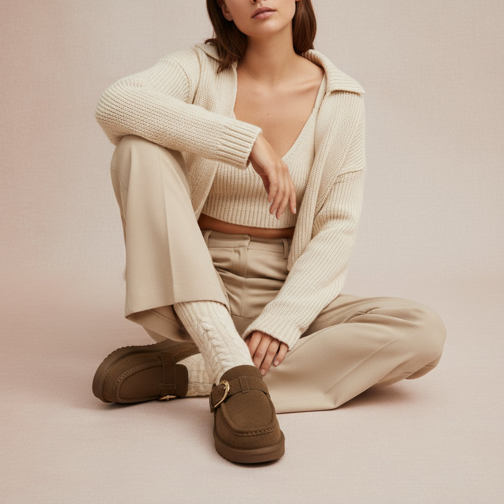 Origin Suede Slippers Brown