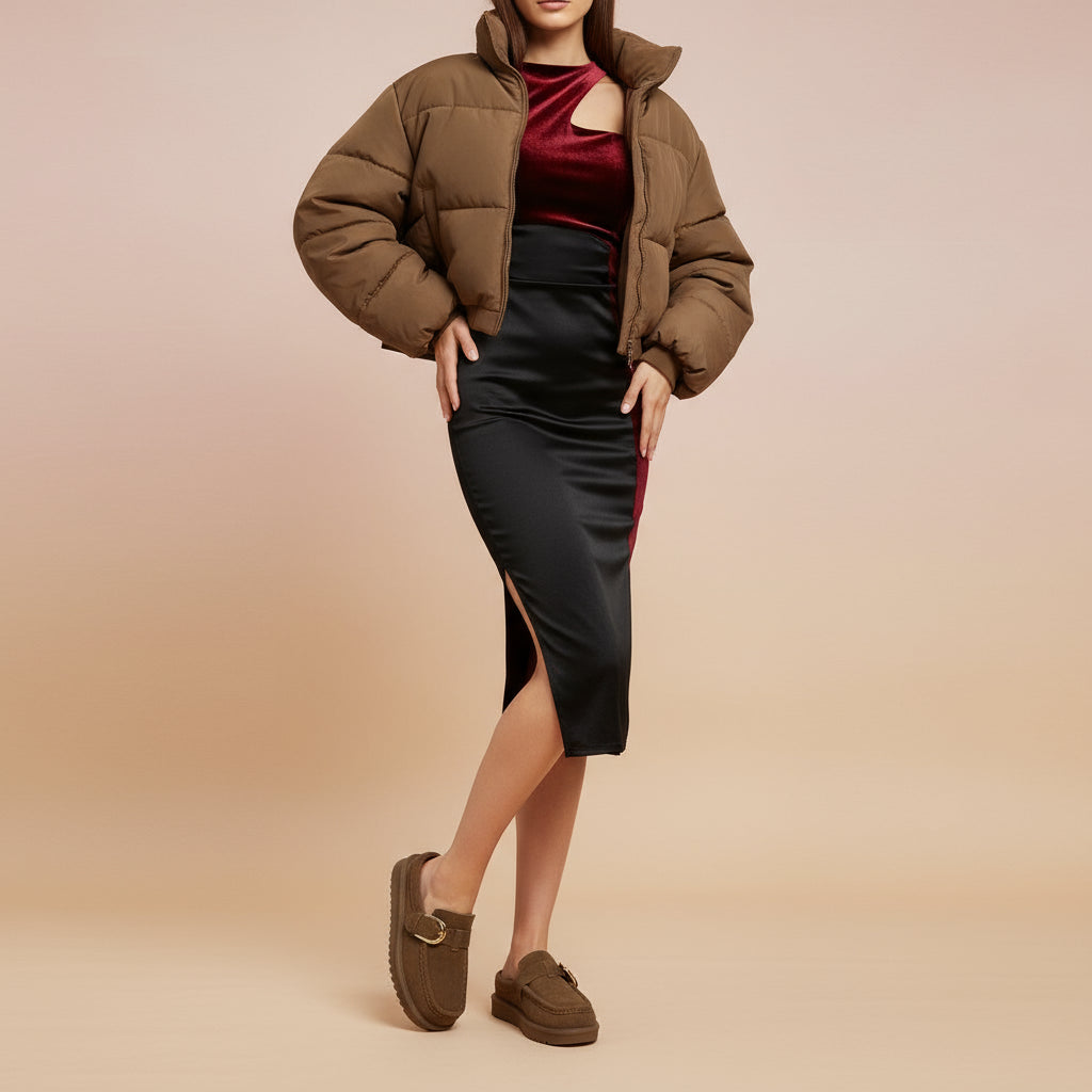 Origin Suede Slippers Brown