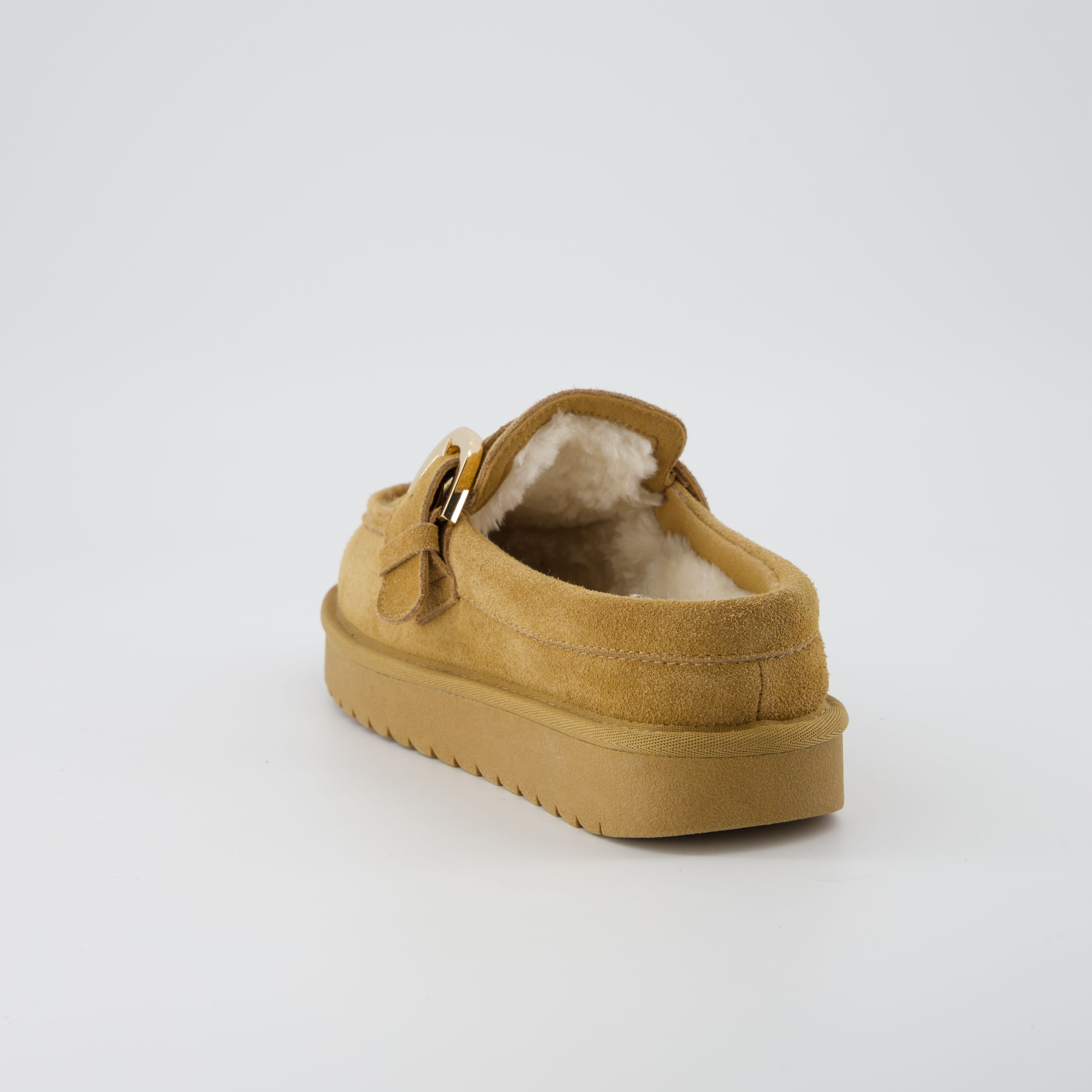 Origin Suede Slippers Chestnut
