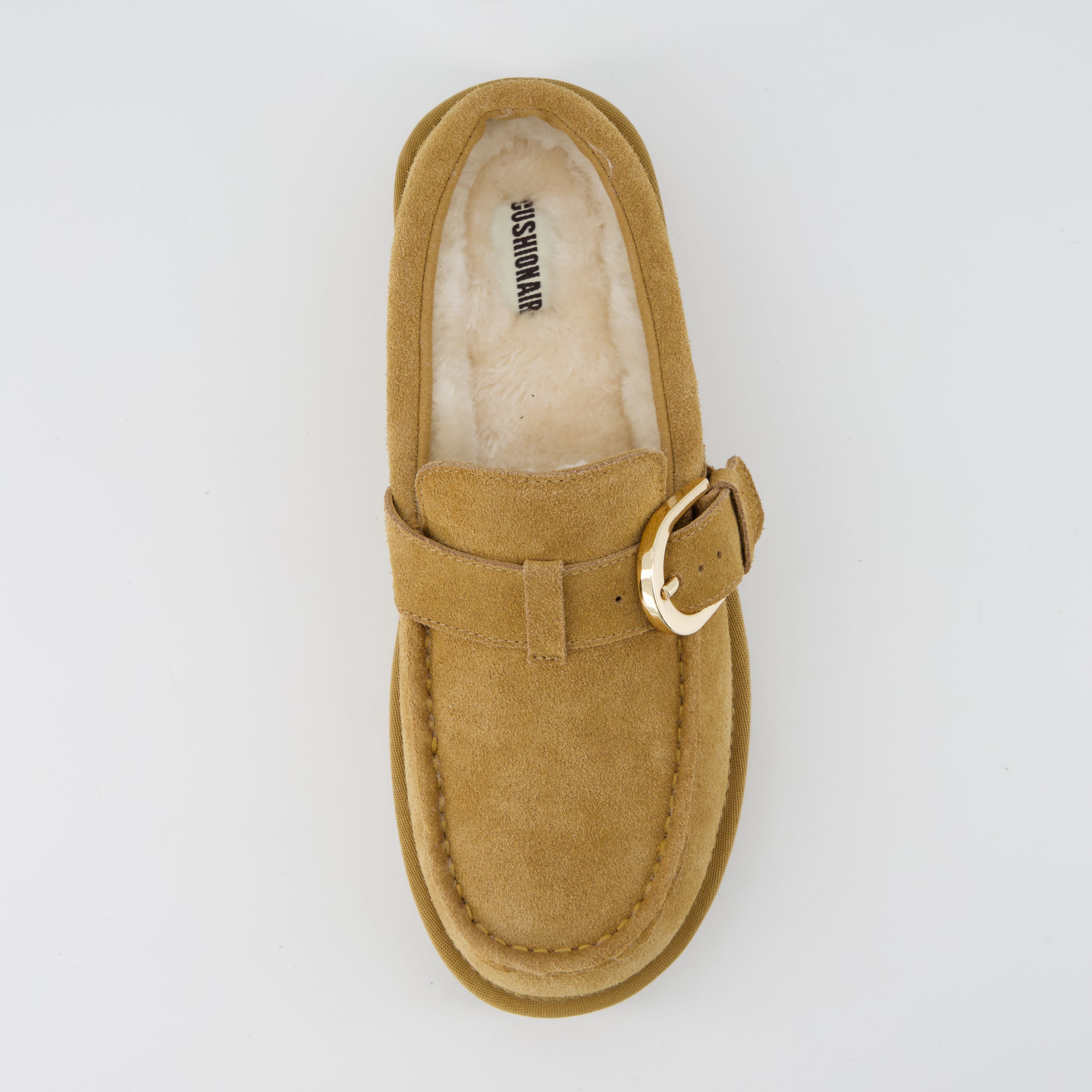 Origin Suede Slippers Chestnut