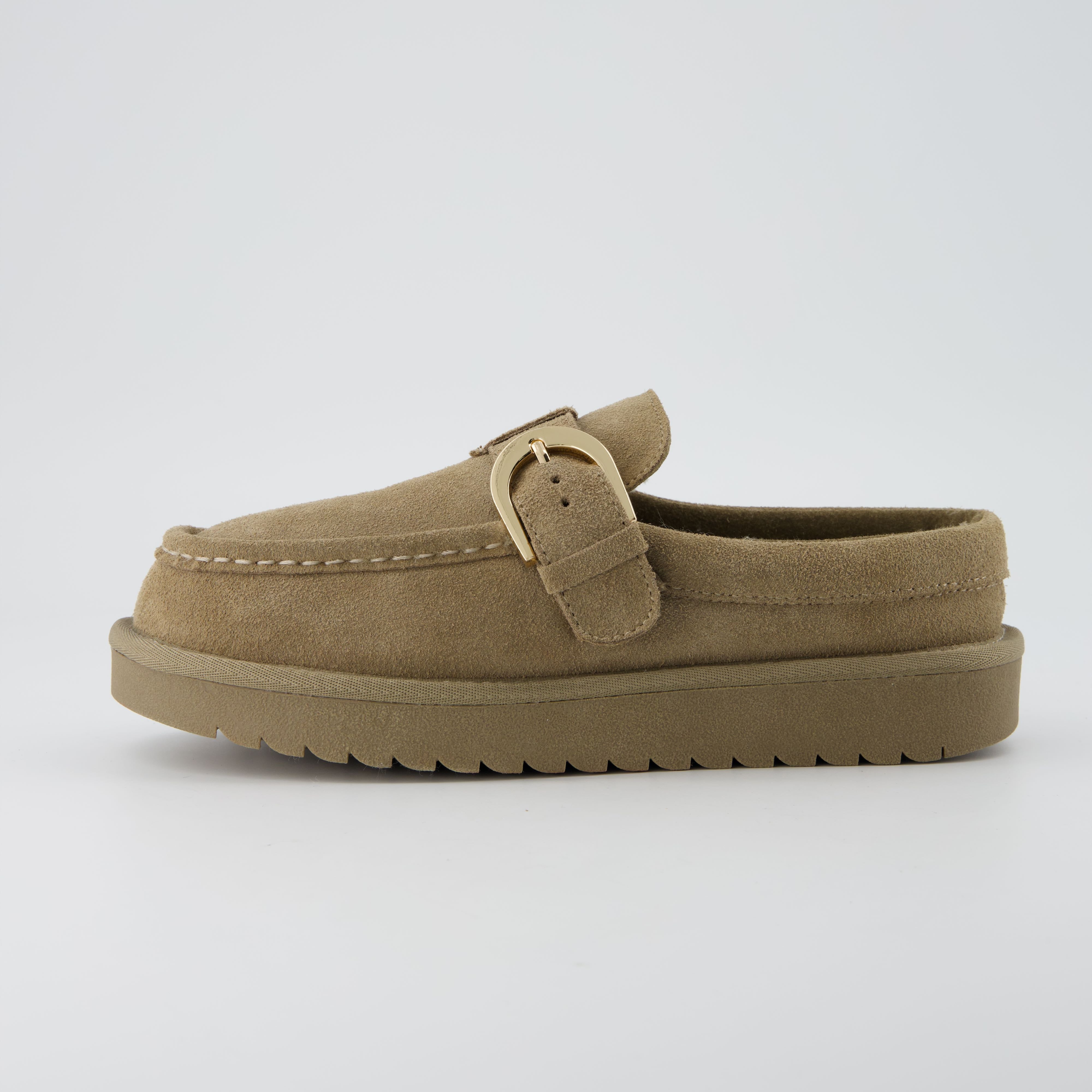 Origin Suede Slippers Moss