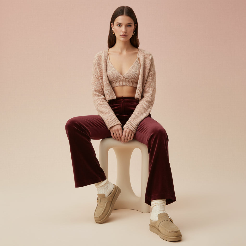 Origin Suede Slippers Moss