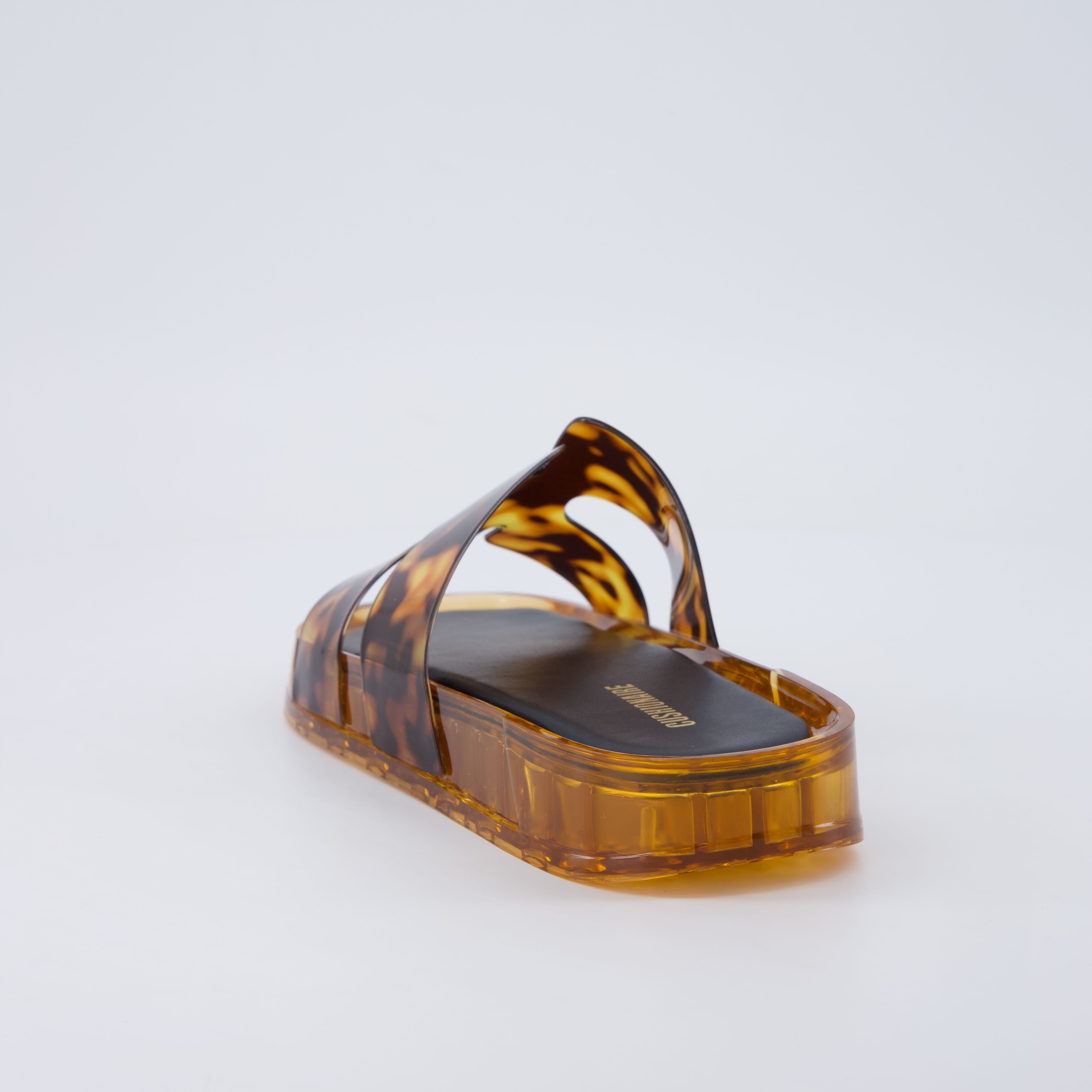 Palm Slides Jelly Sandals Tortoise Medium
