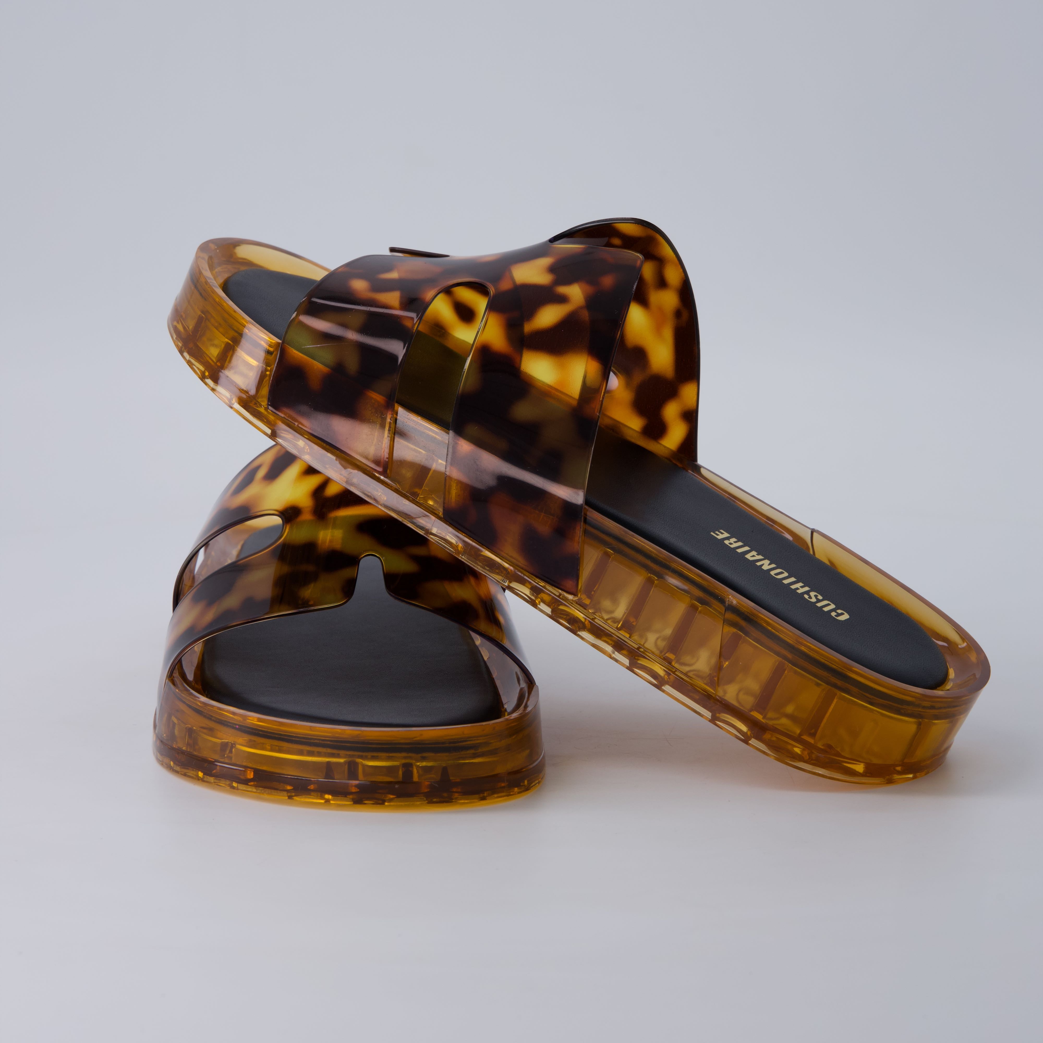 Palm Slides Jelly Sandals Tortoise Medium