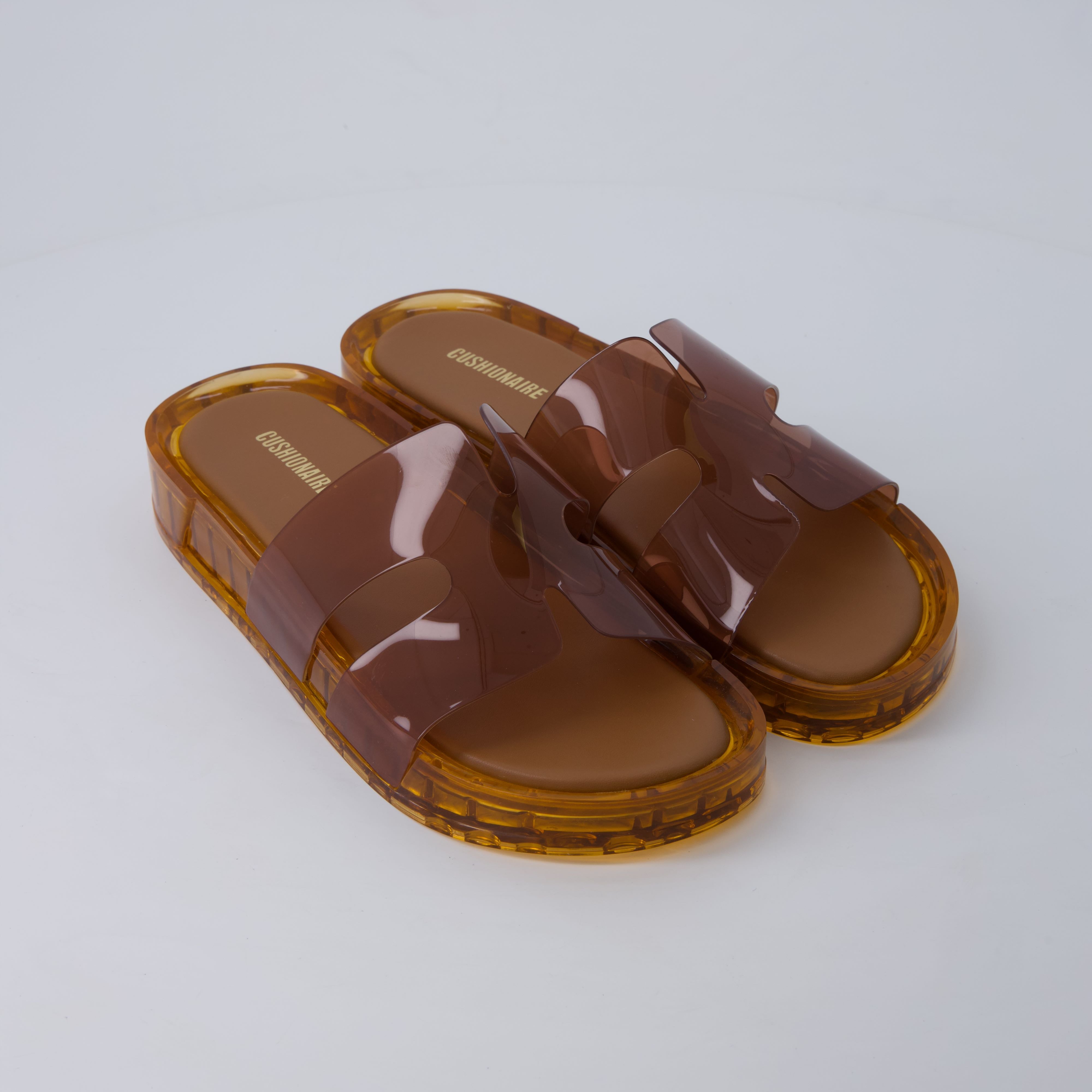 Palm Slides Jelly Sandals Whiskey Medium