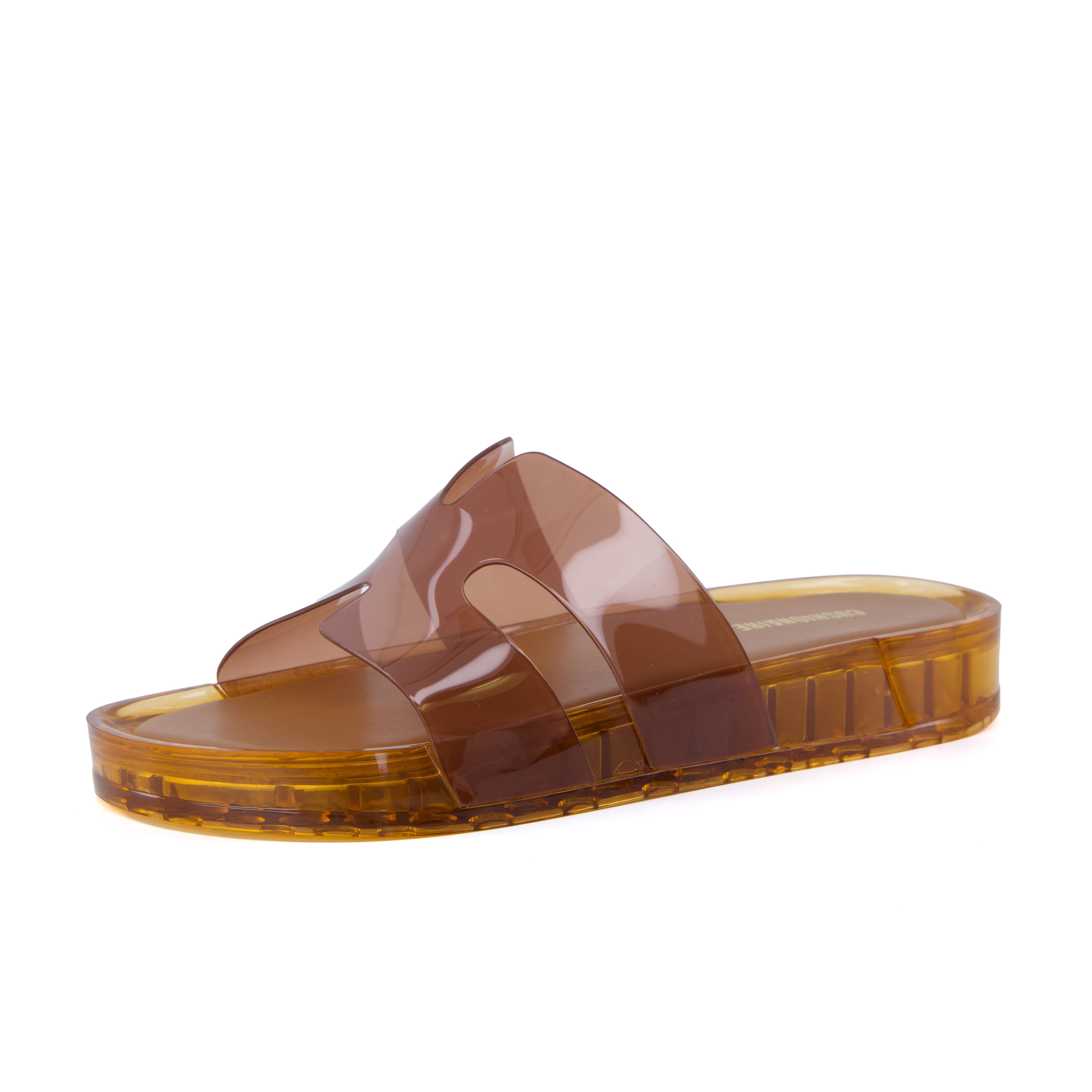 Palm Slides Jelly Sandals Whiskey Medium