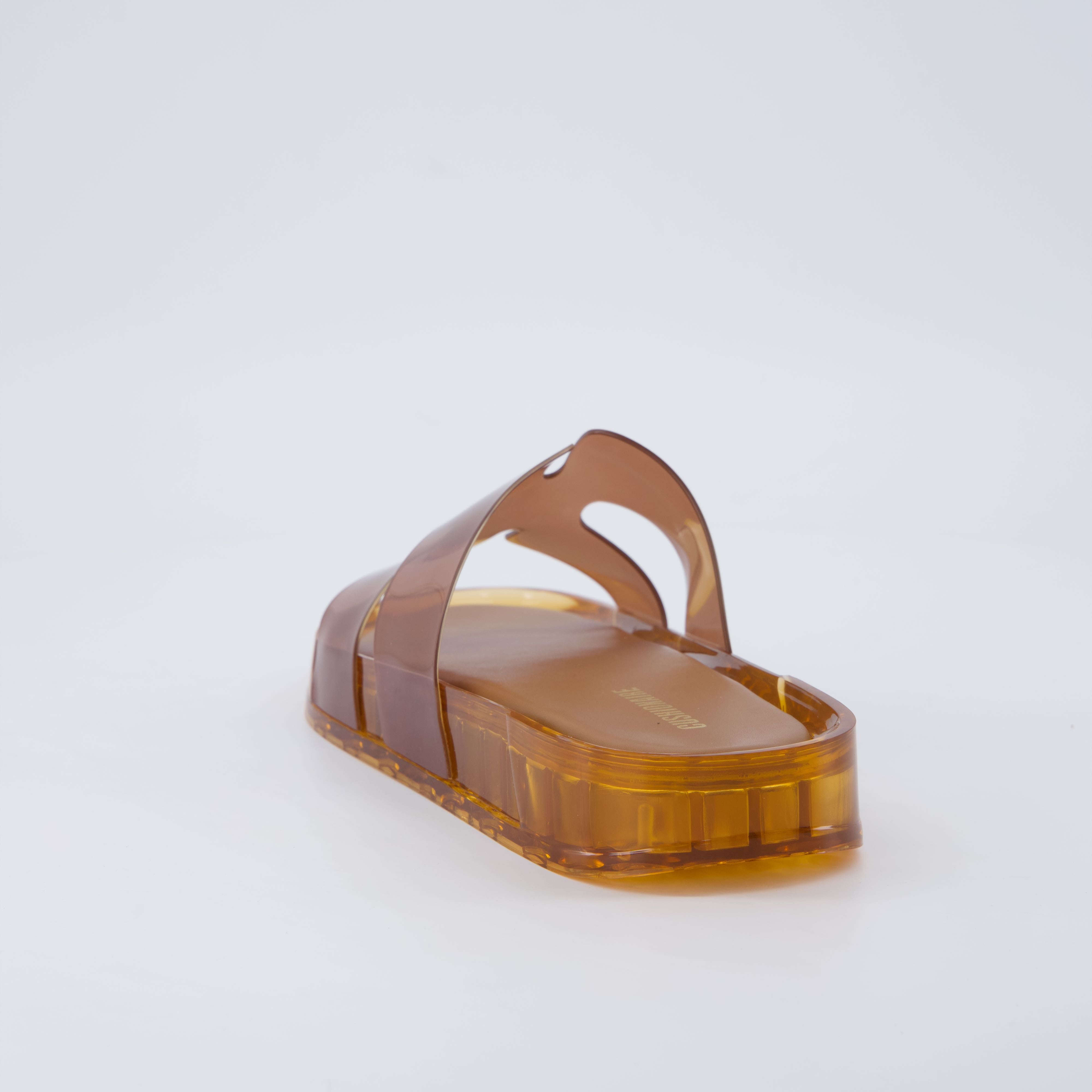 Palm Slides Jelly Sandals Whiskey Medium