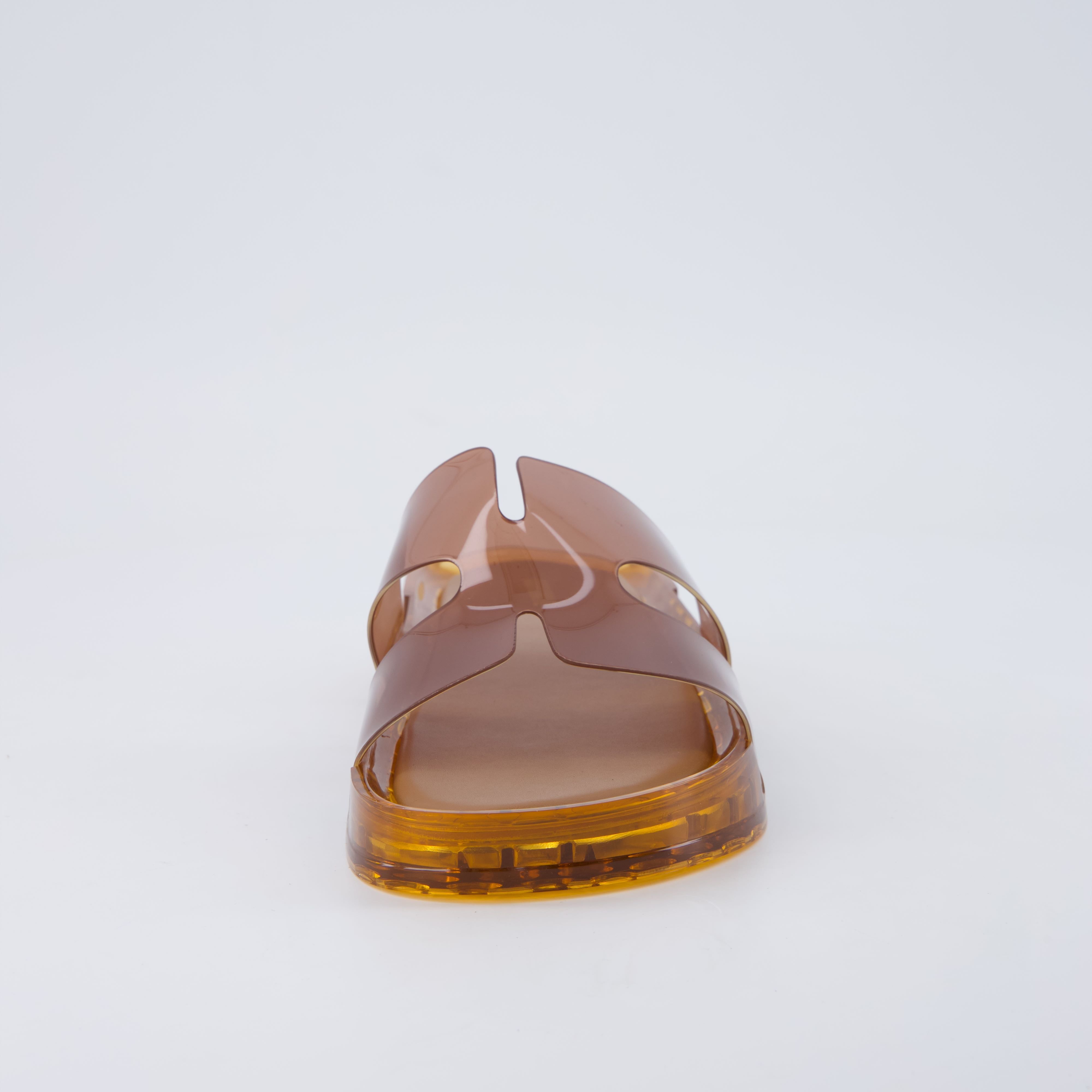 Palm Slides Jelly Sandals Whiskey Medium