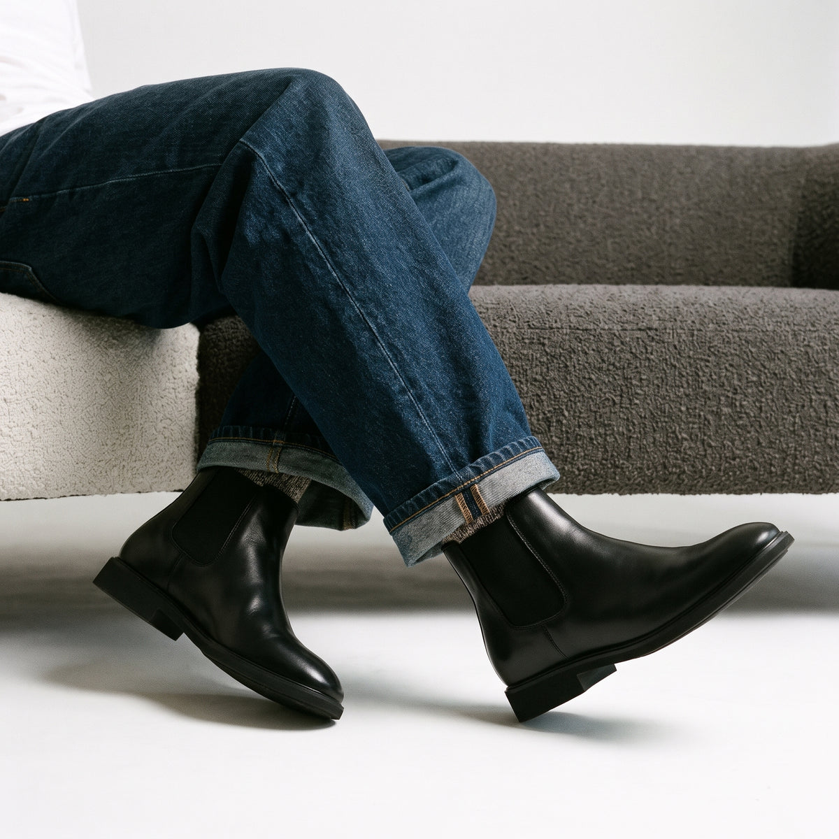 Pete Classic Mens Boots Black Medium