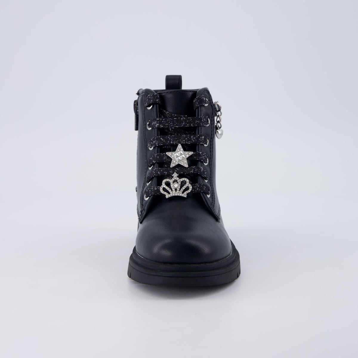 Philly Girls Combat Boots Black Medium