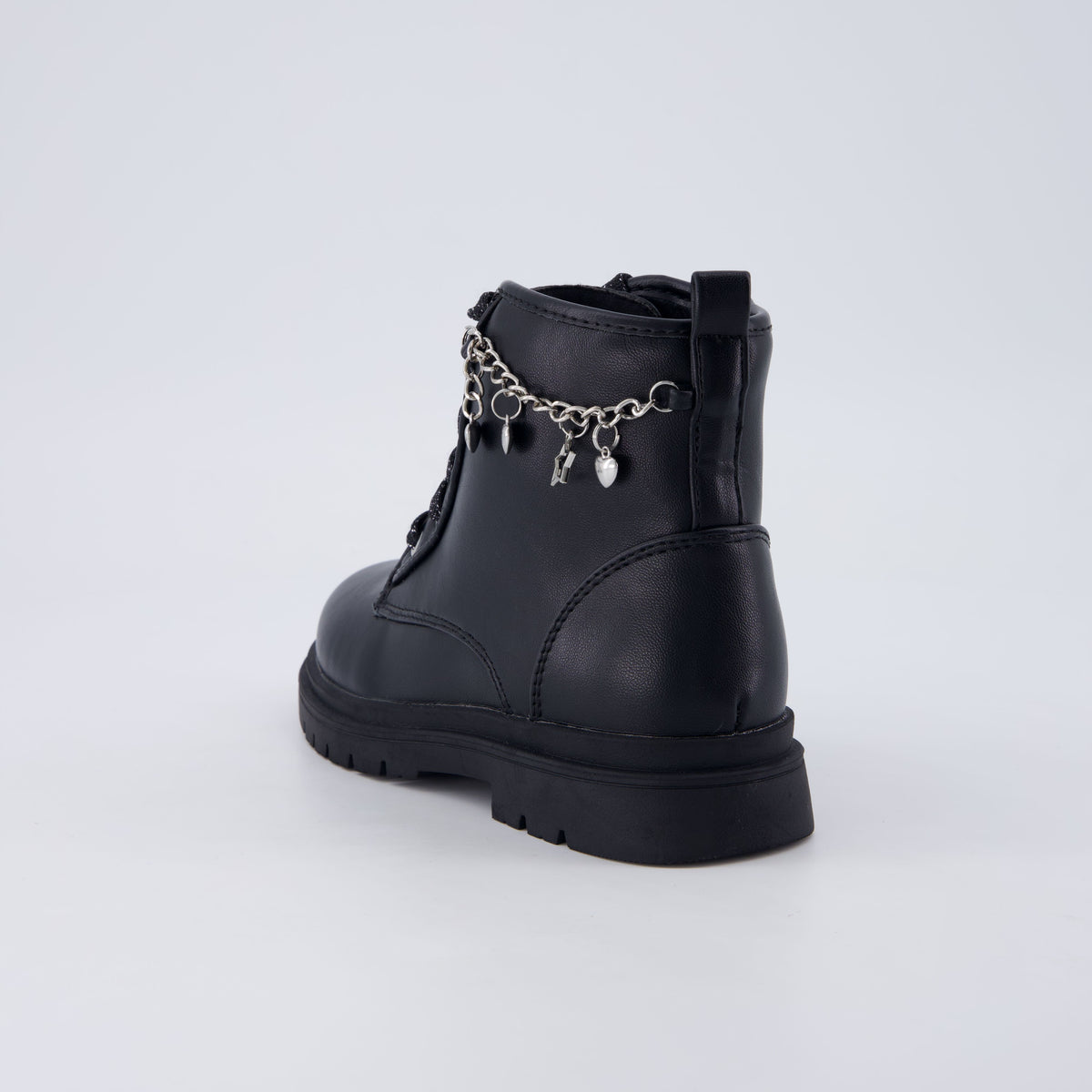 Philly Girls Combat Boots Black Medium