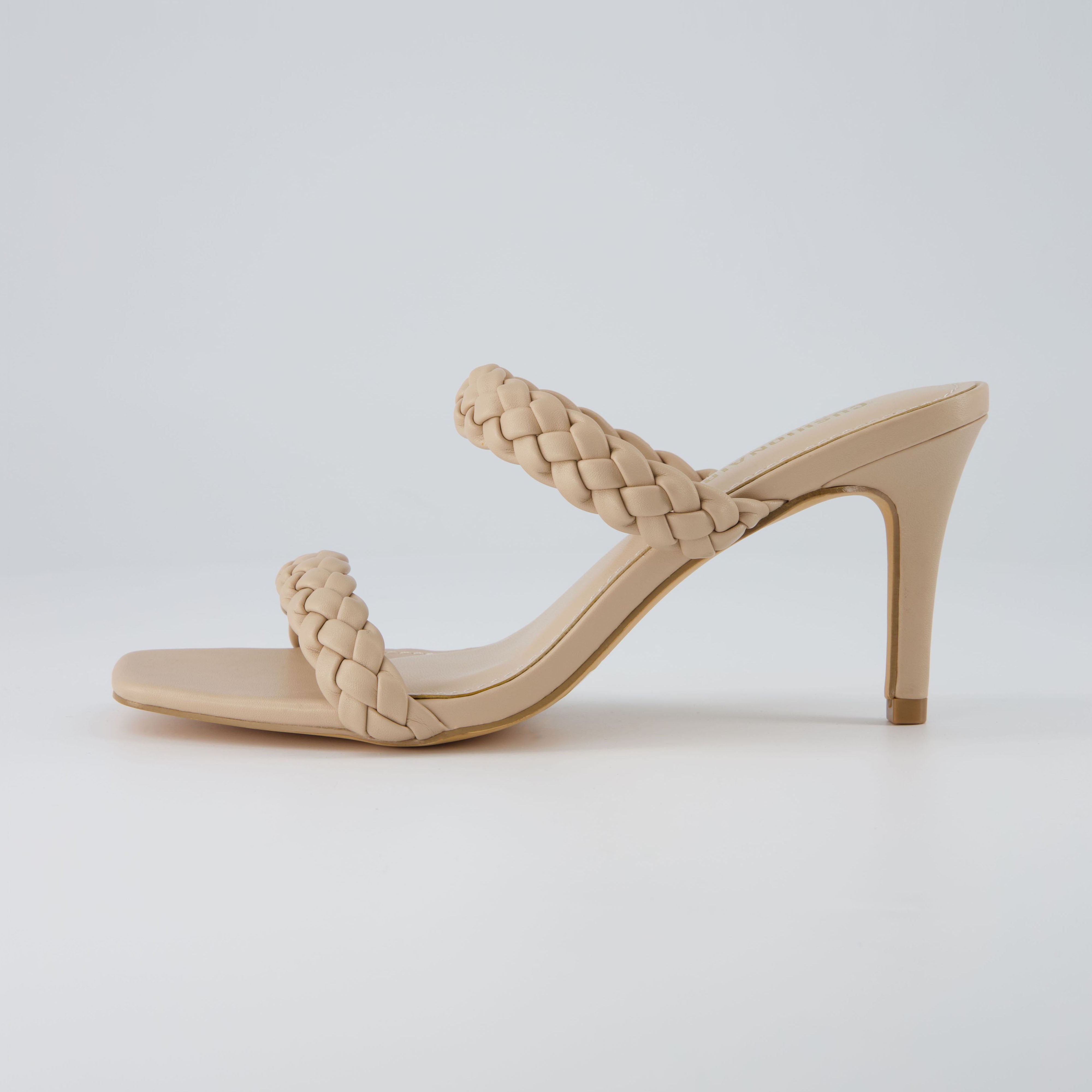 Pippa Braided Dress Sandal Nude