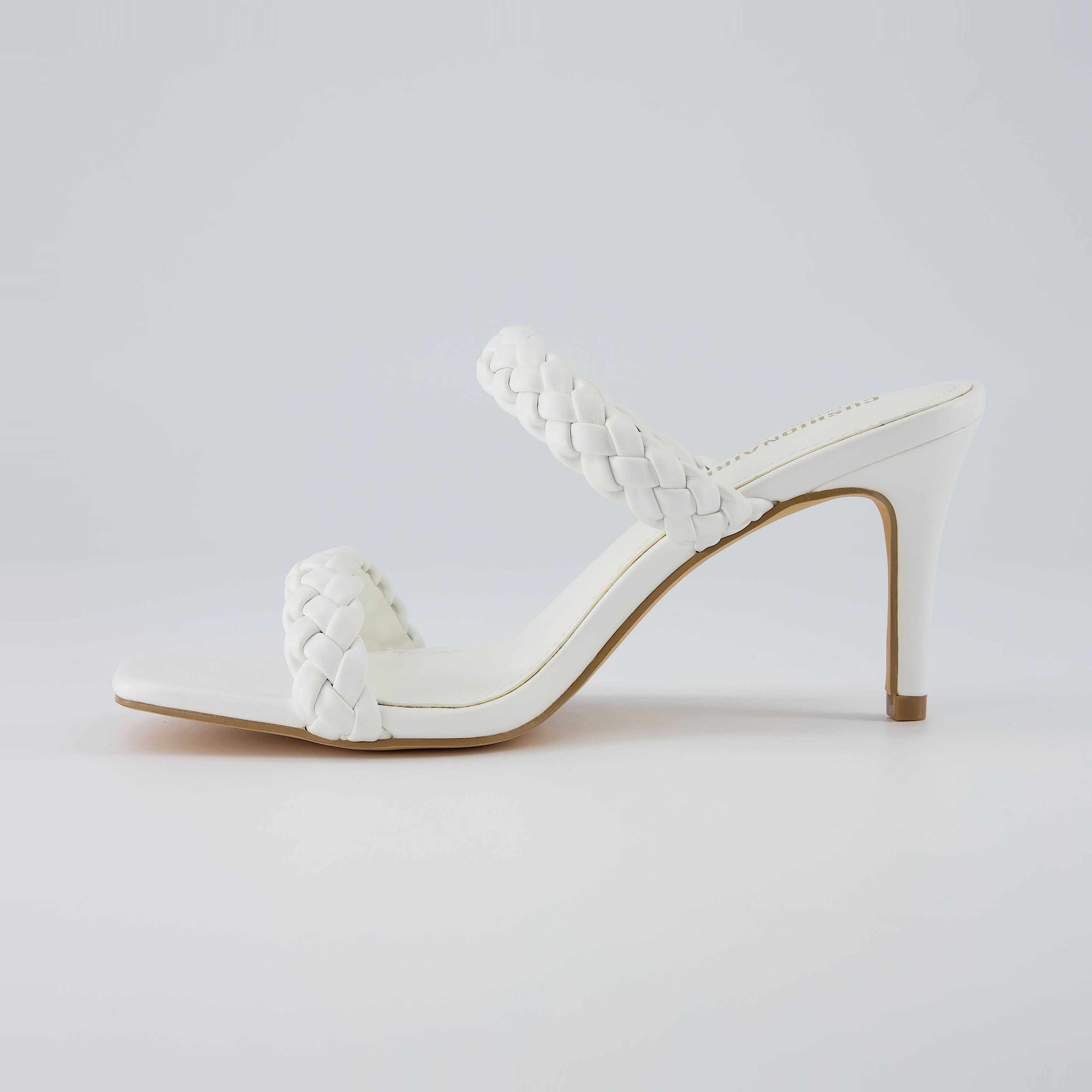 Cushionaire Women's Pippa Braided Two Band Dress Sandal Cream / Medium / 10 Cushionaire Women's Pippa Braided Two Band Dress Sandal Cream / Medium / 10