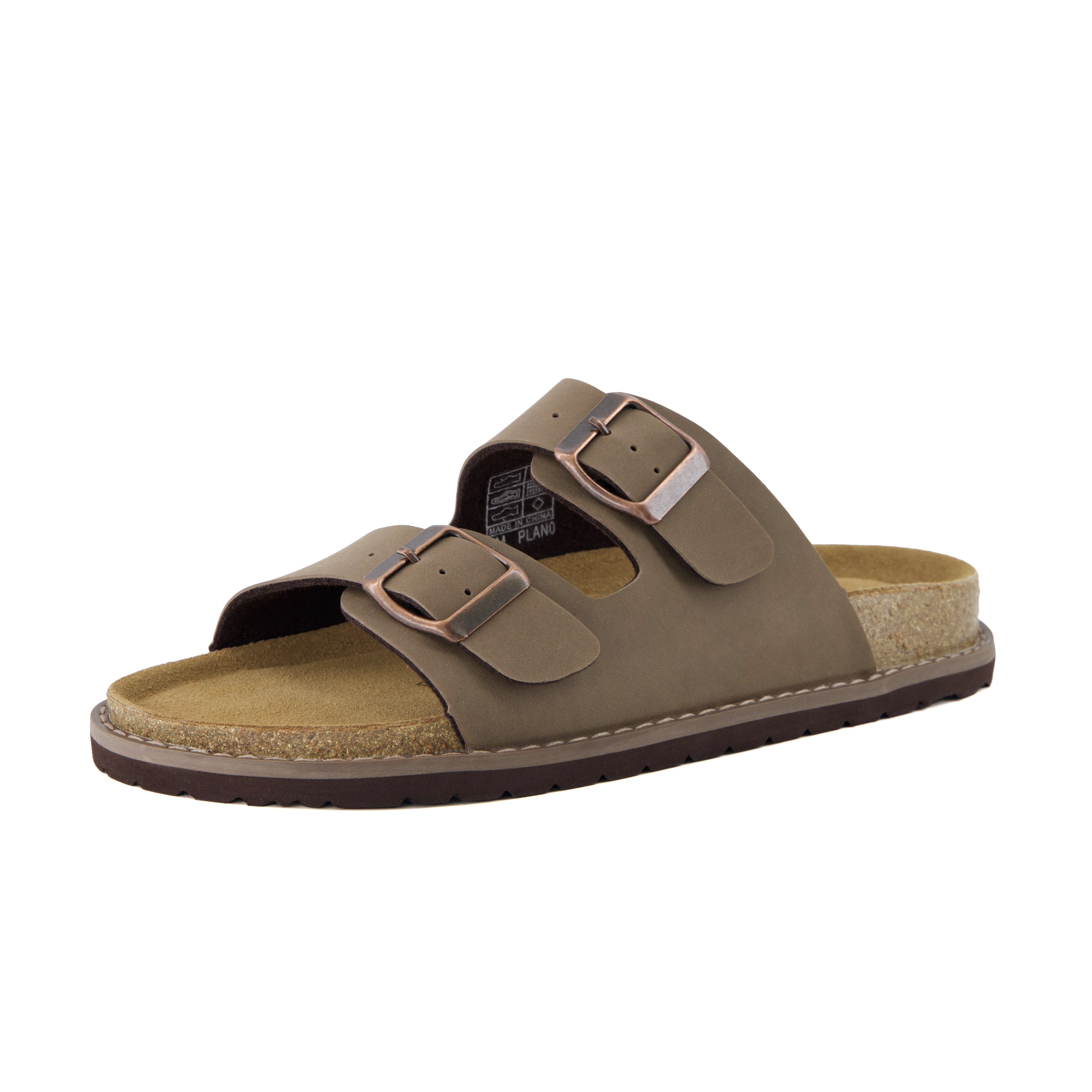 Plano Cork Sandals Brown