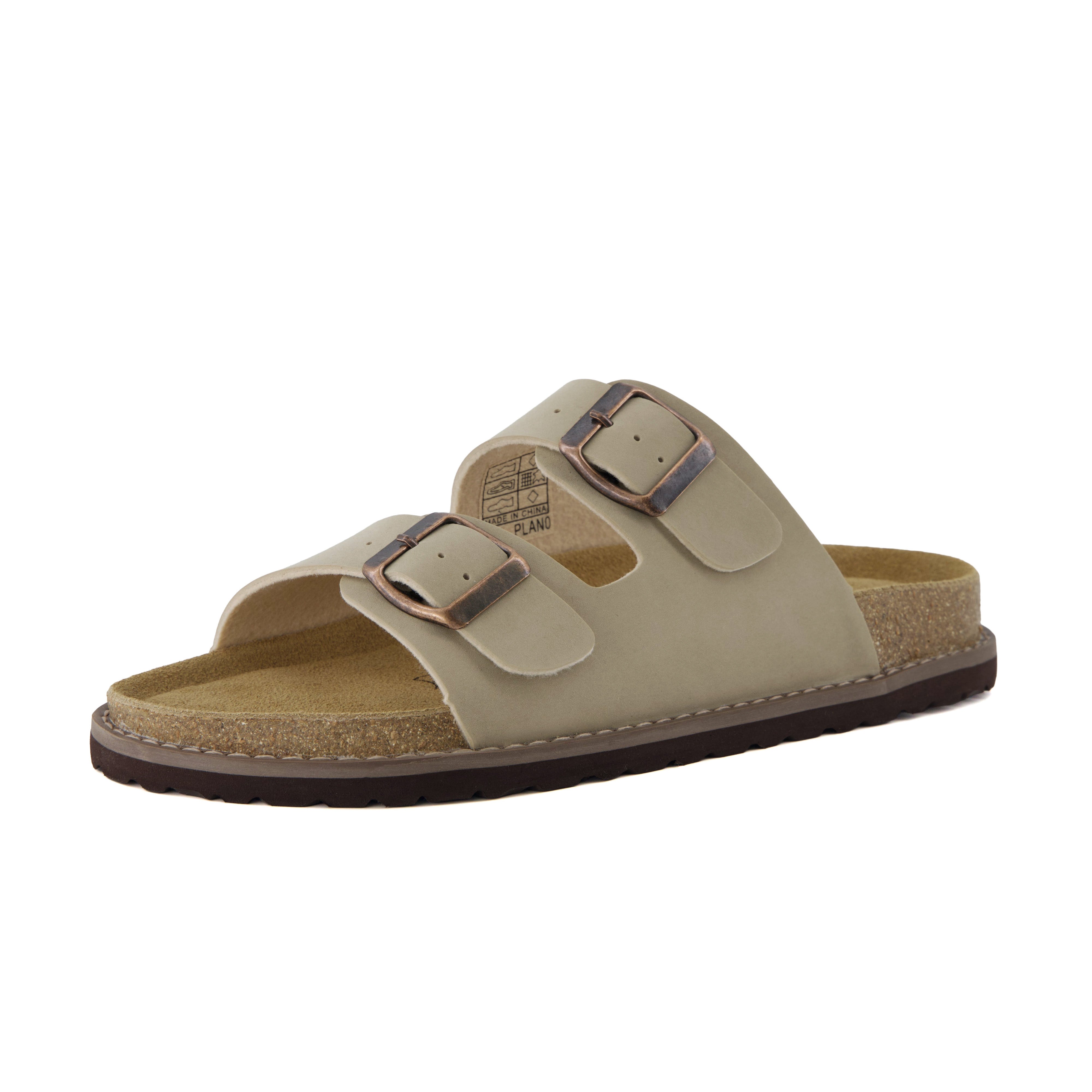 Plano Cork Sandals Stone