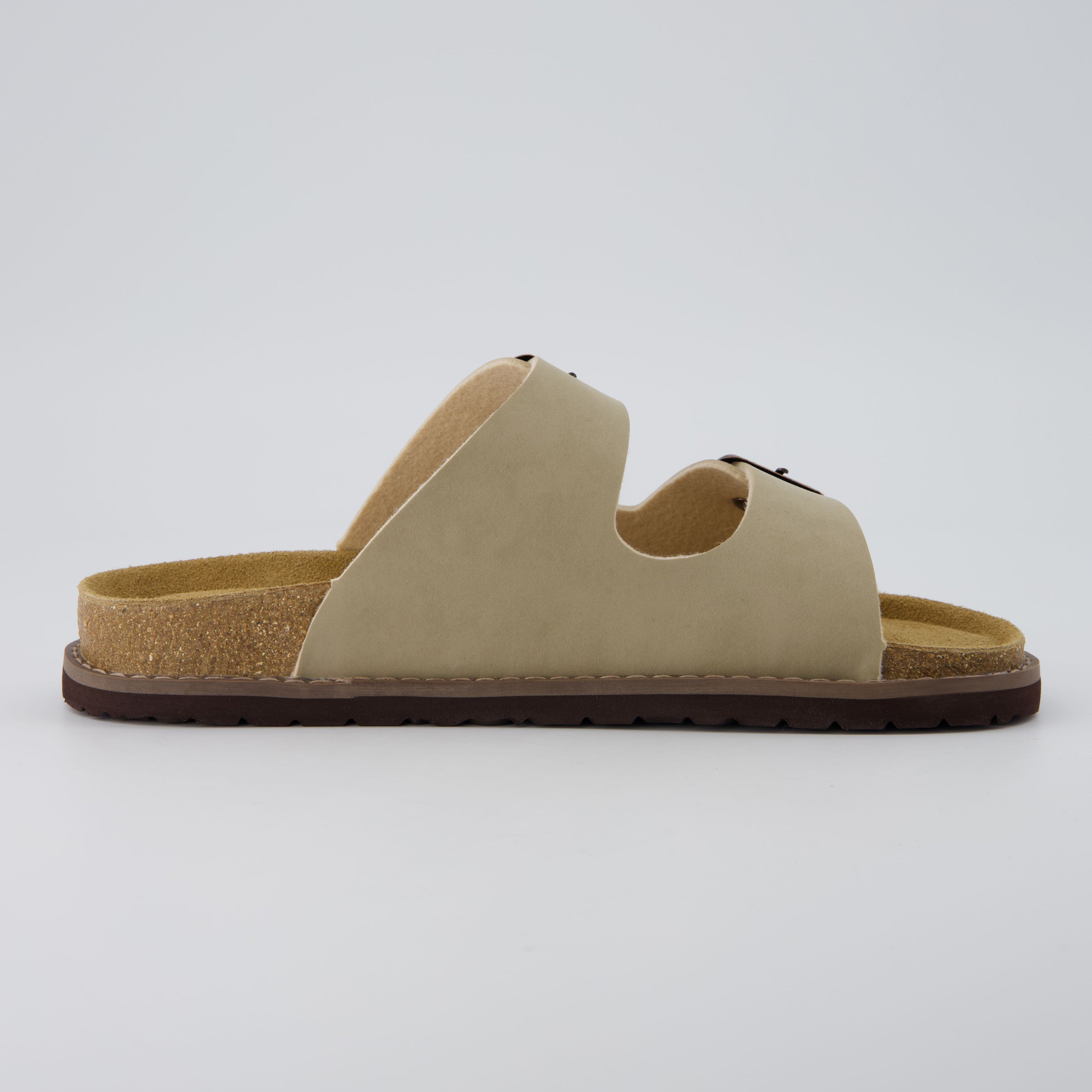 Plano Cork Sandals Stone