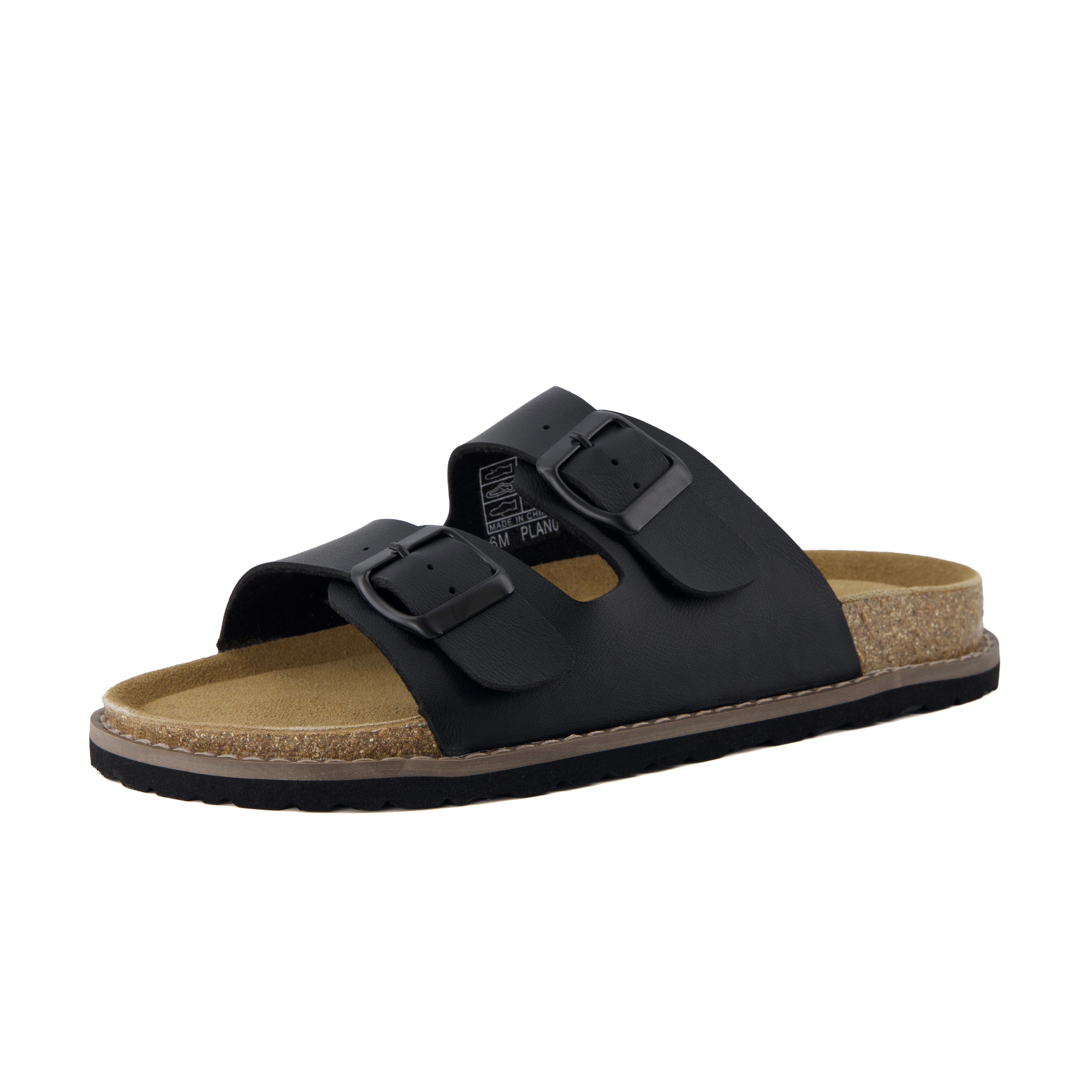 Plano Cork Sandals Black