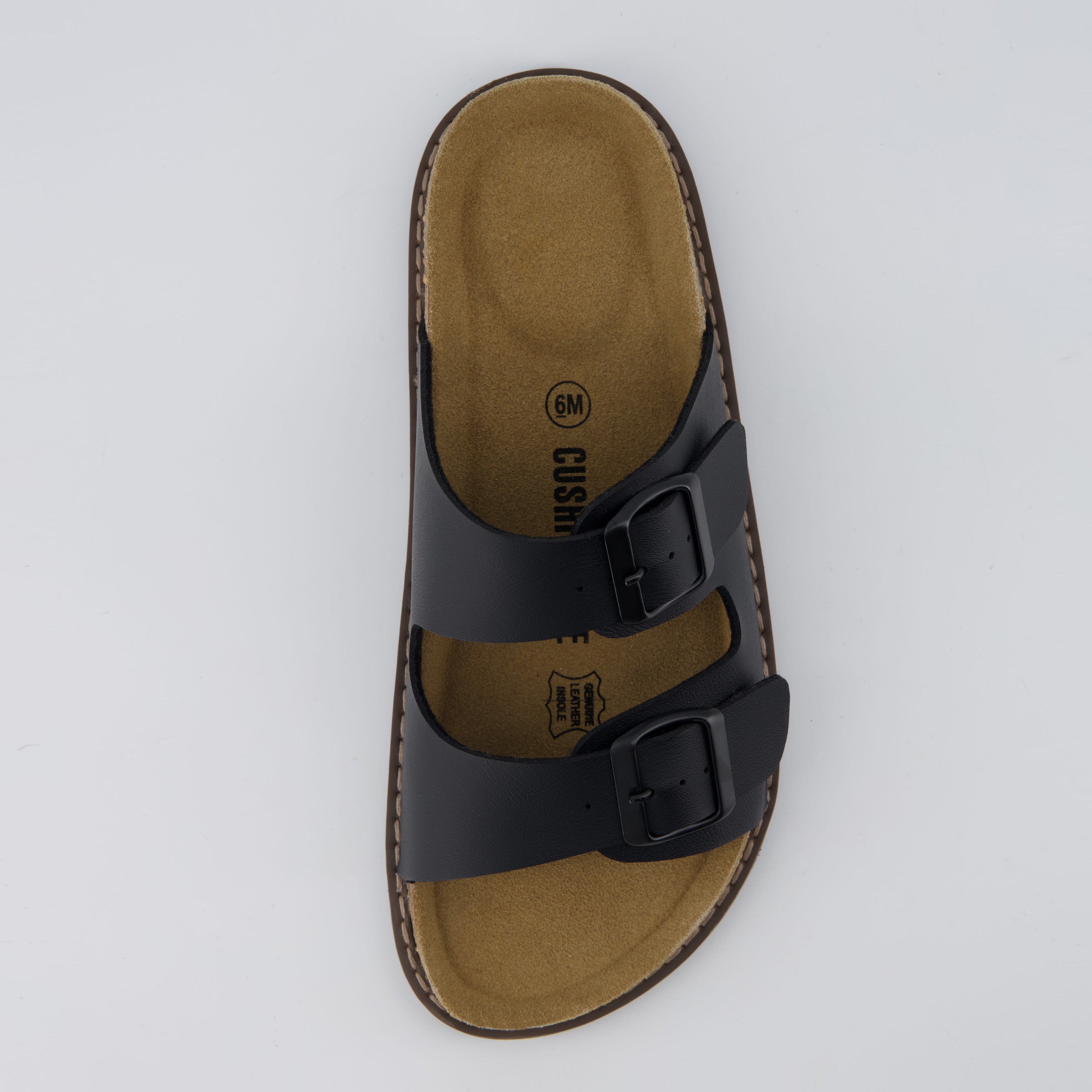 Plano Cork Sandals Black