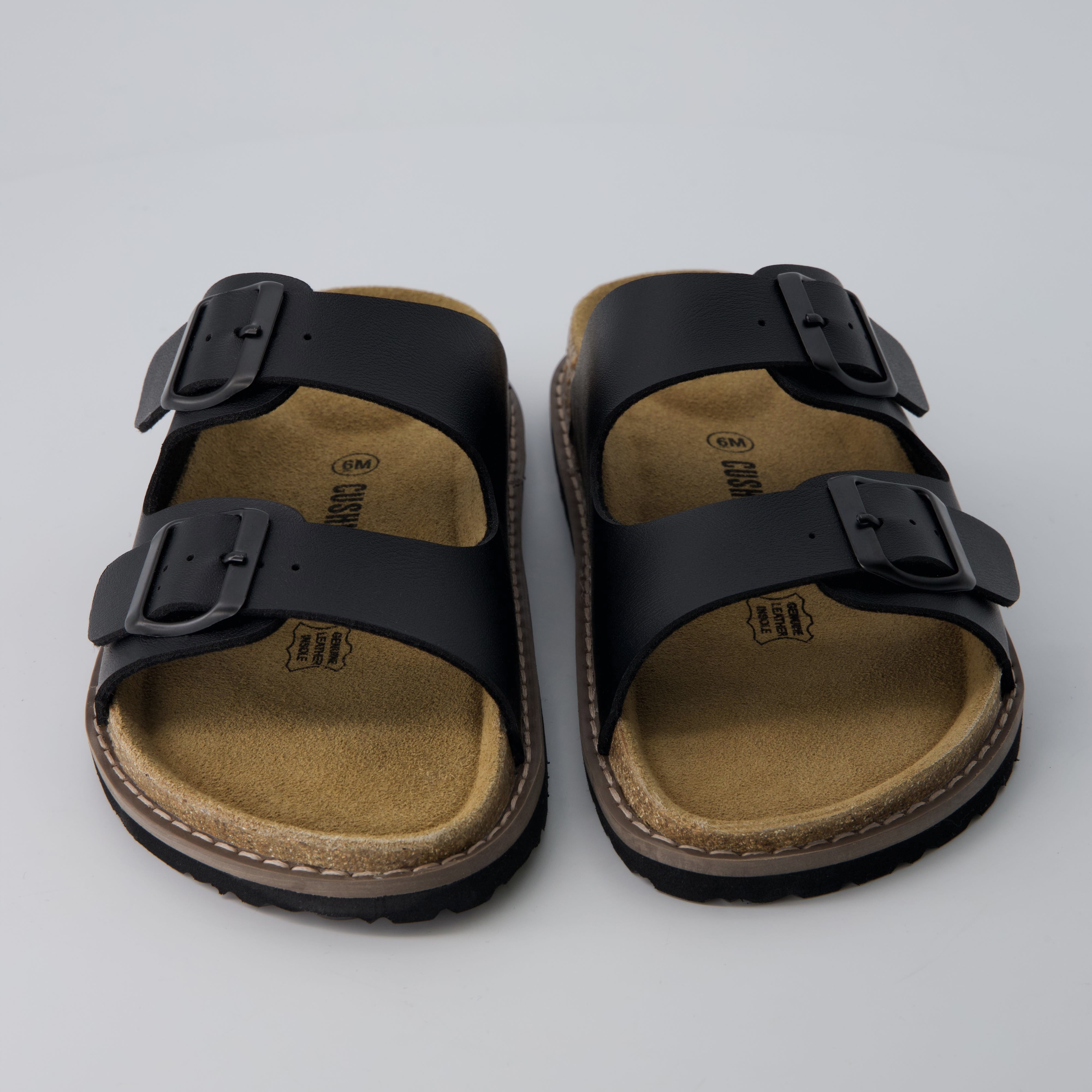 Plano Cork Sandals Black