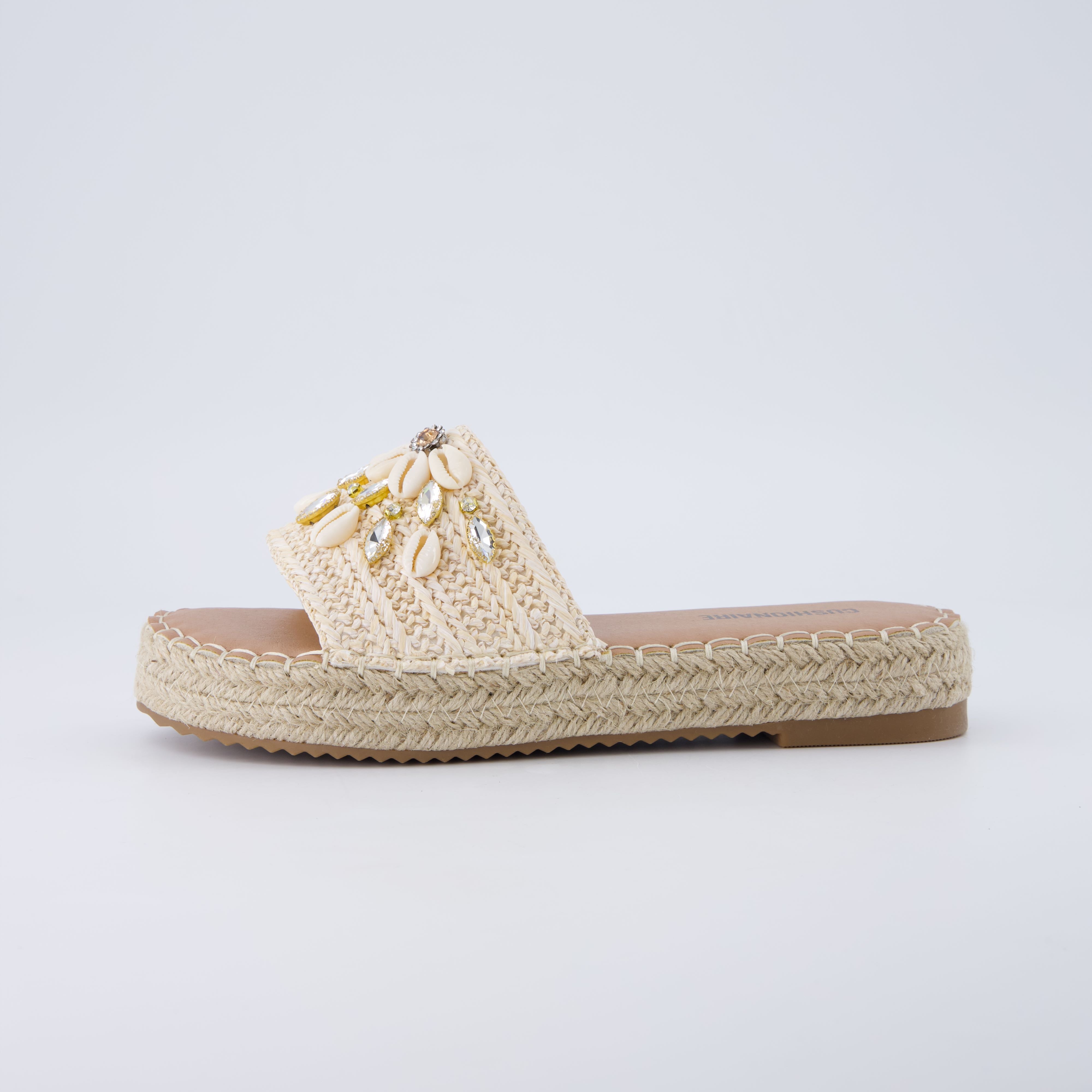 Playa Espadrille Platform Sandals Natural