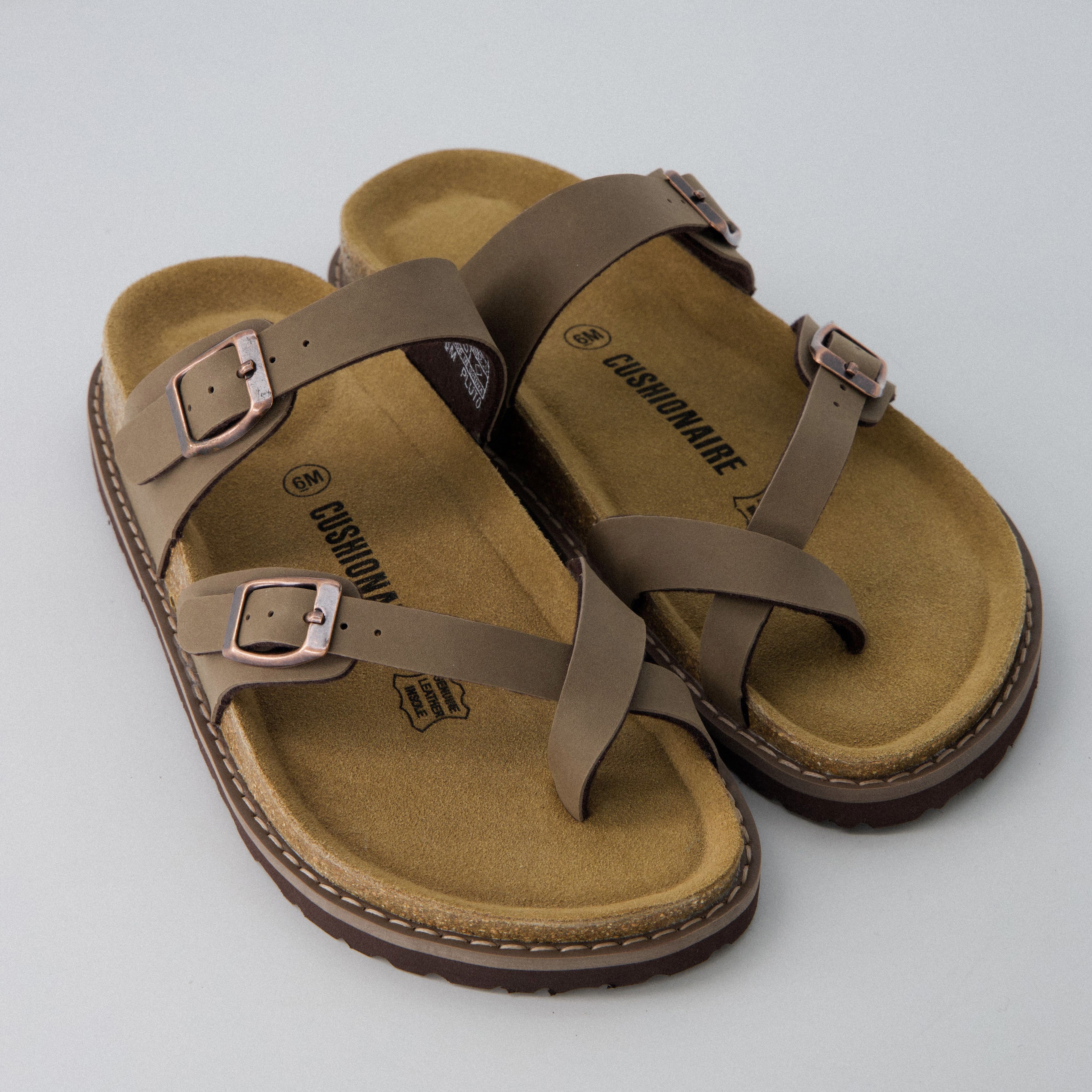 Pluto Cork Sandals Brown Nubuck