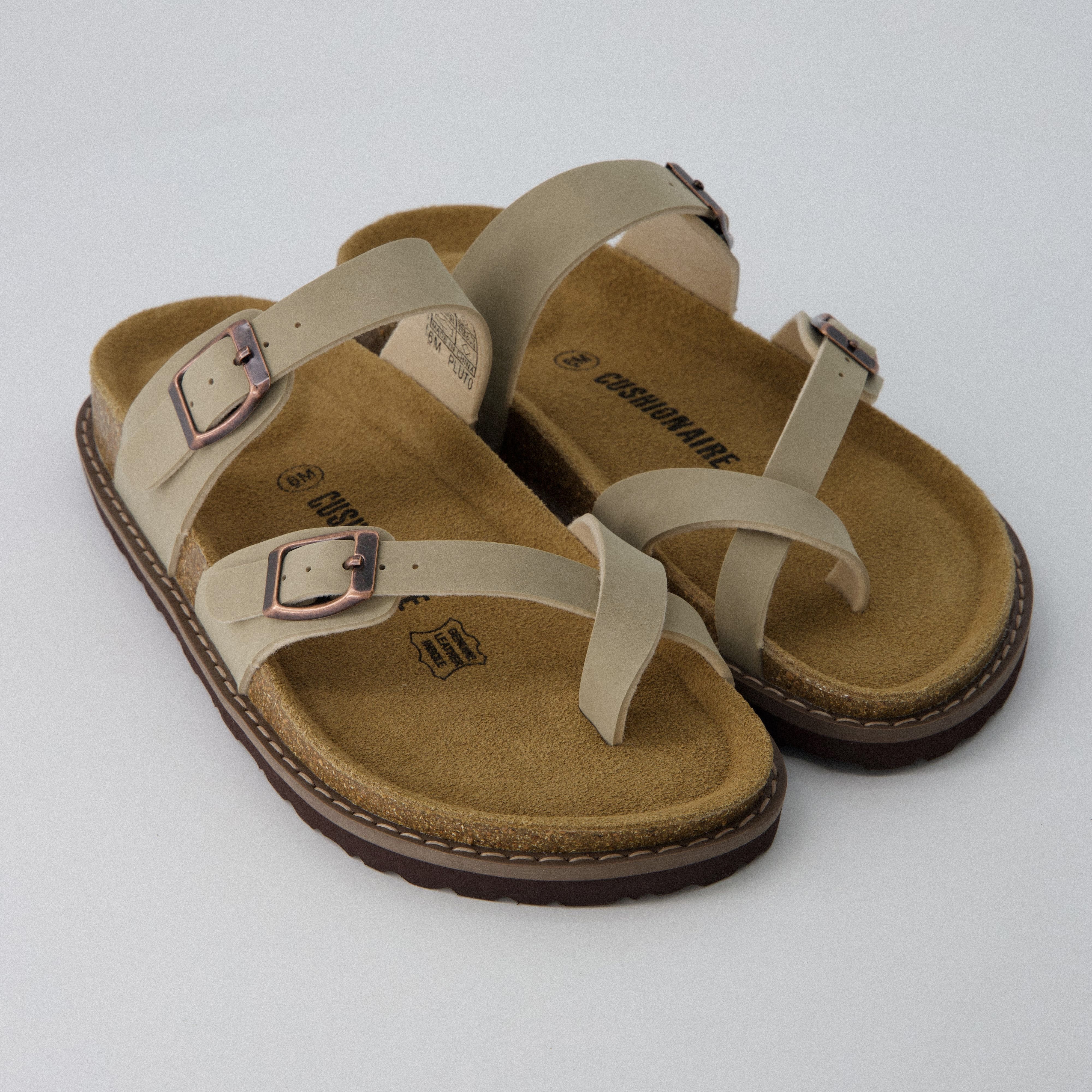 Pluto Cork Sandals Stone
