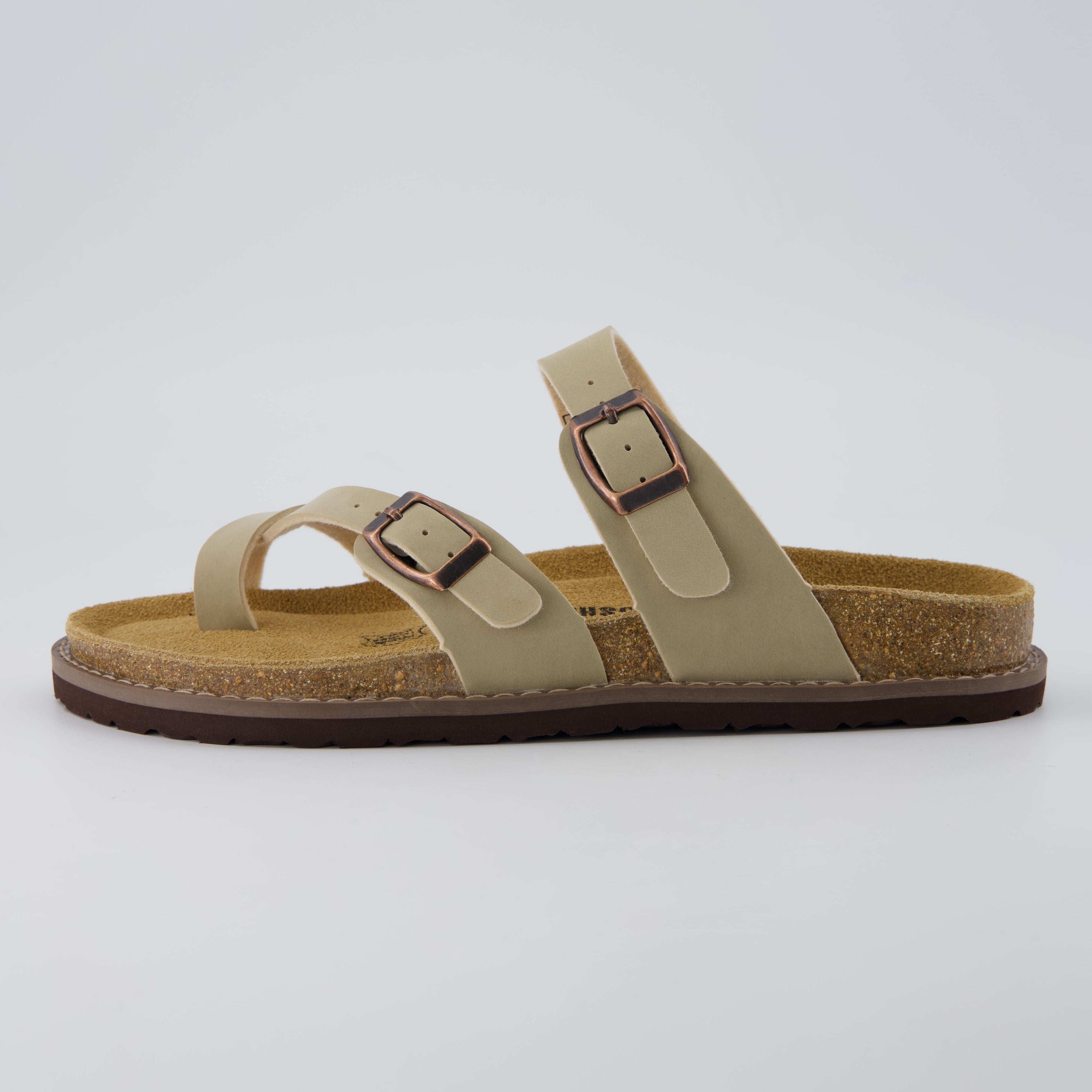 Pluto Cork Sandals Stone