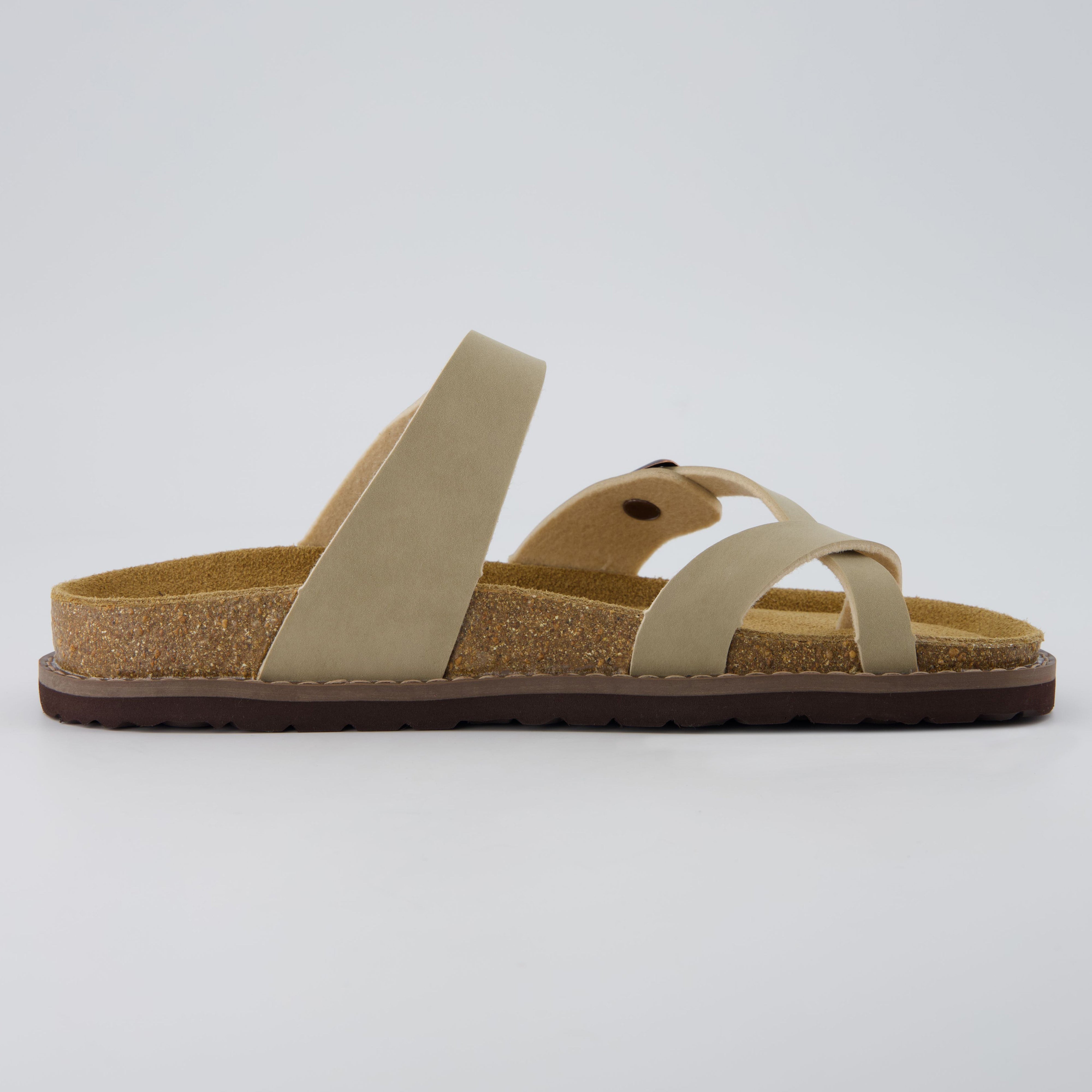 Pluto Cork Sandals Stone