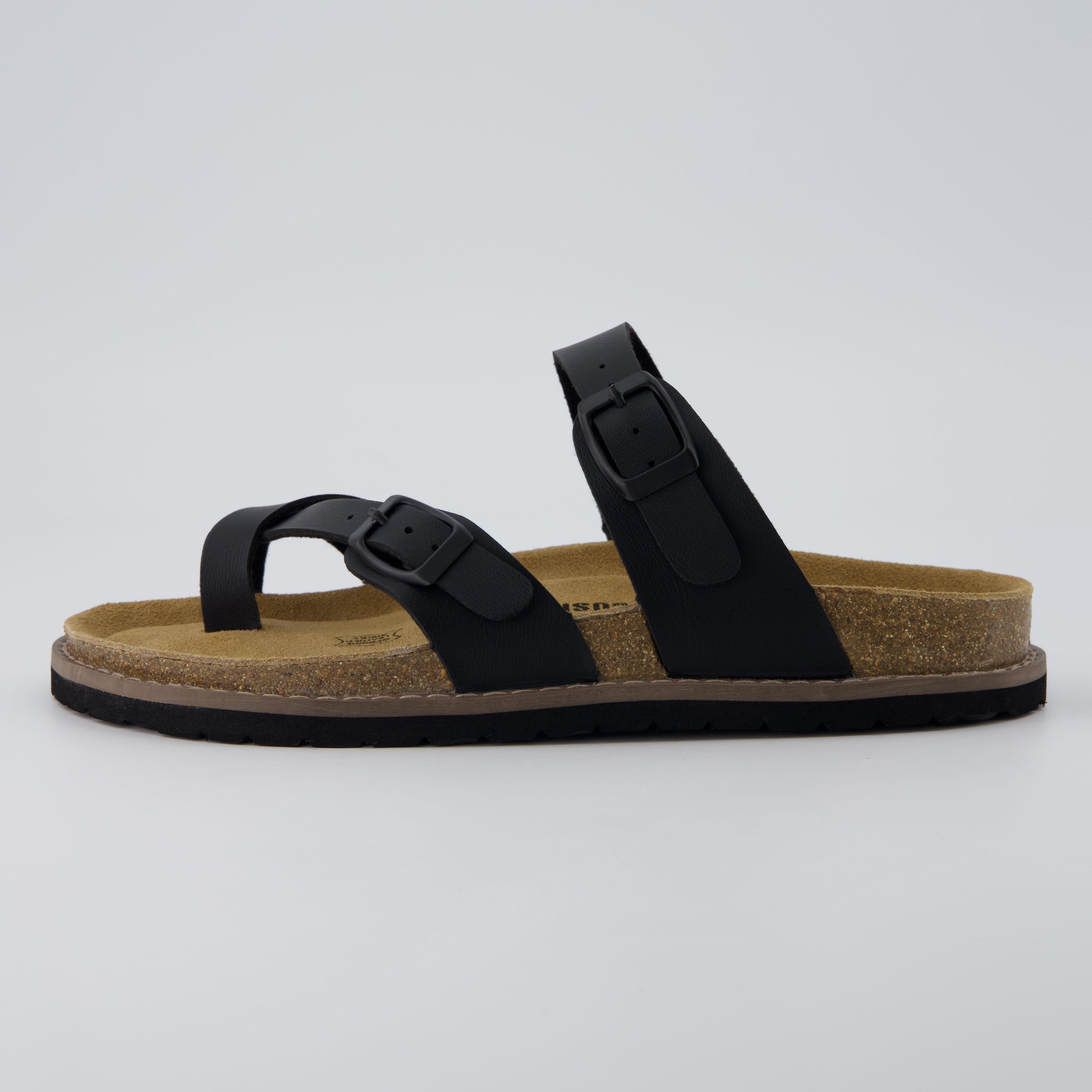 Pluto Cork Sandals Black