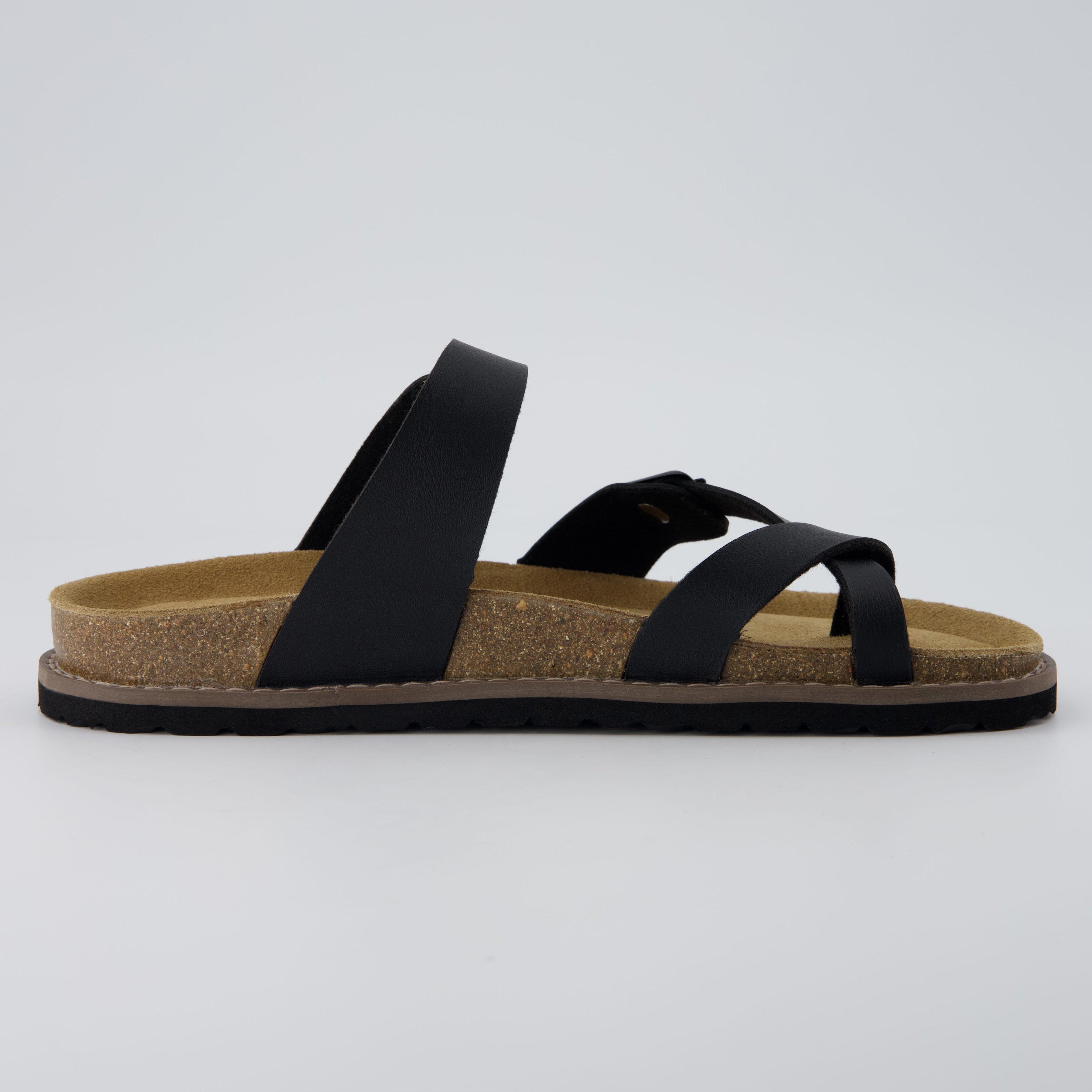 Pluto Cork Sandals Black