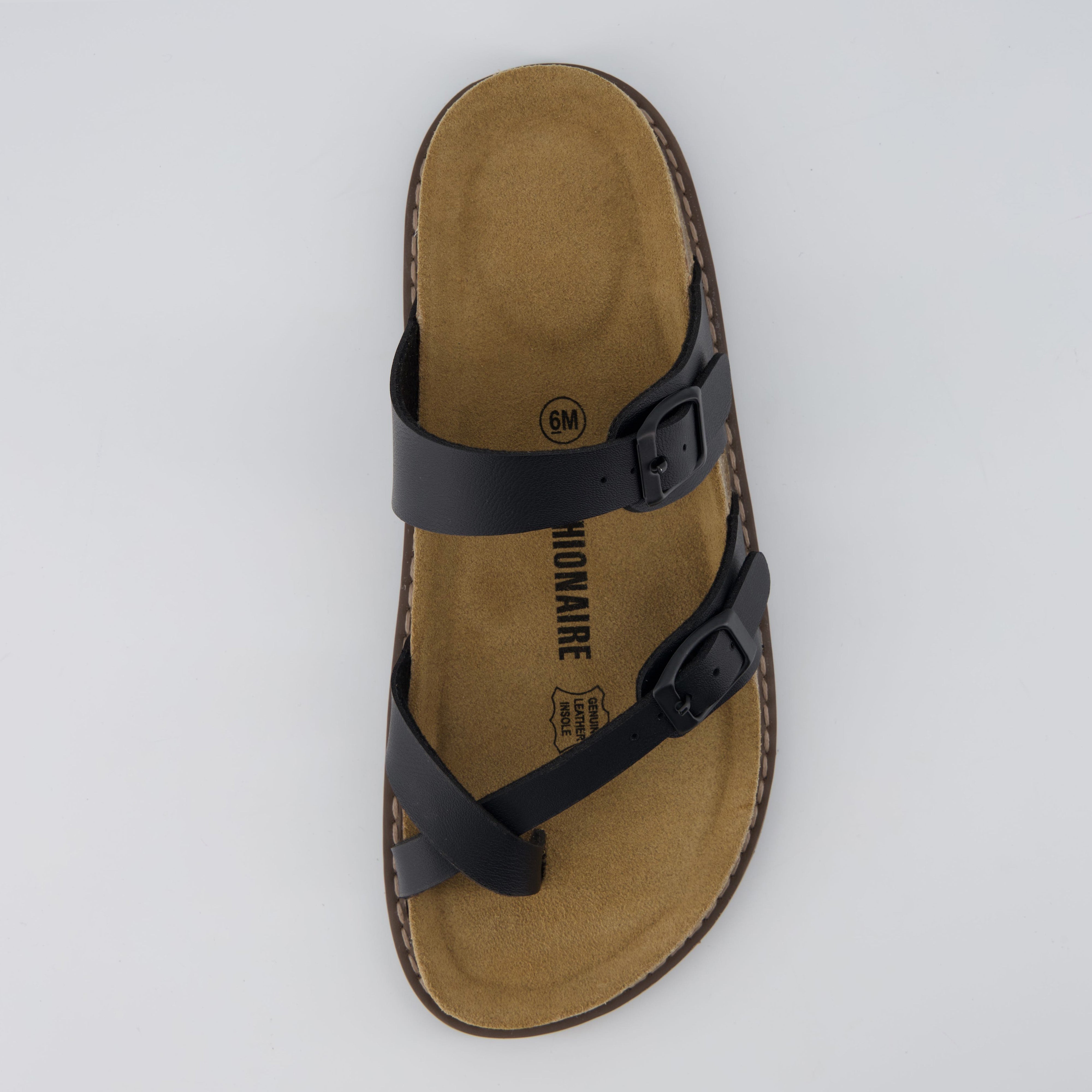 Pluto Cork Sandals Black