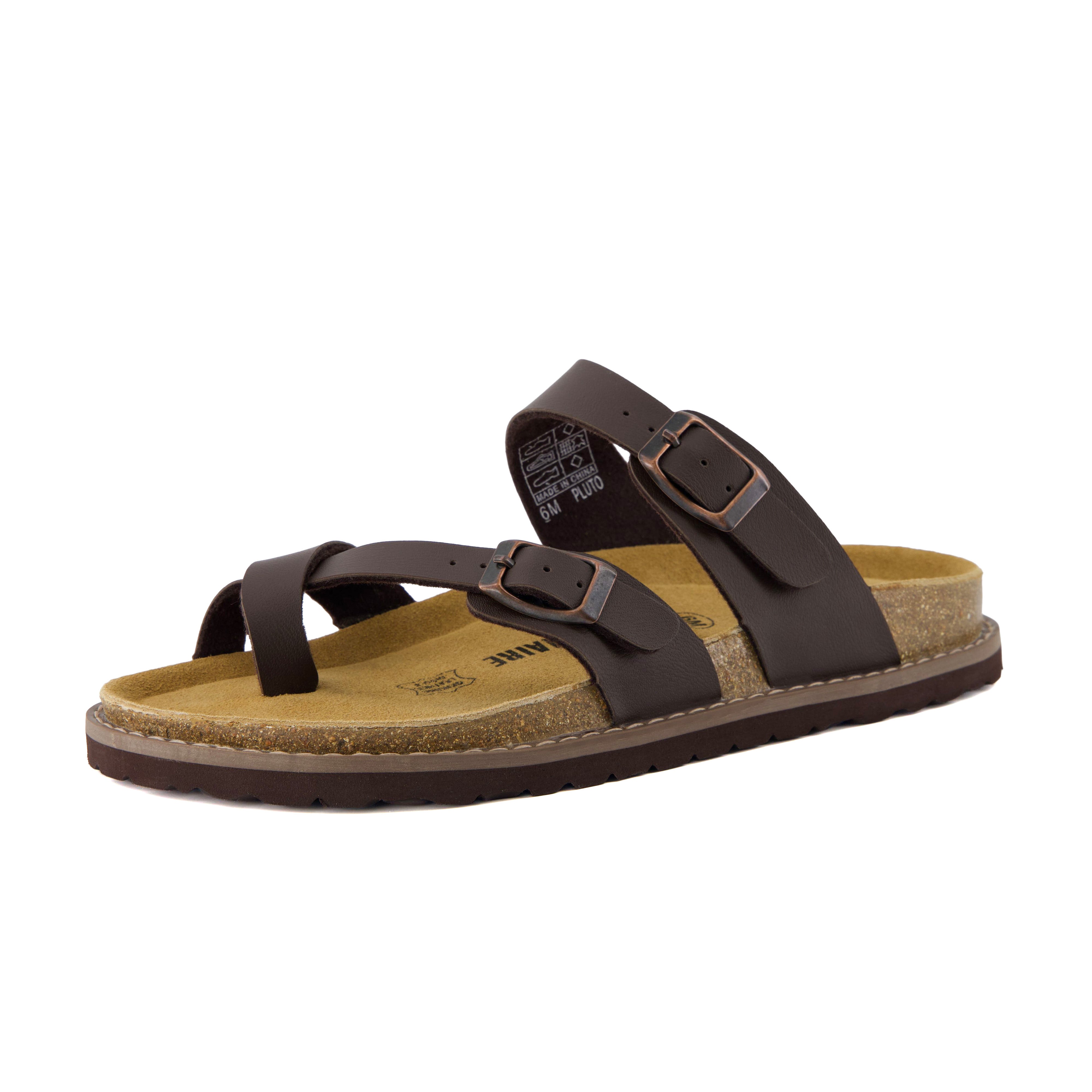 Pluto Cork Sandals Brown Nappa