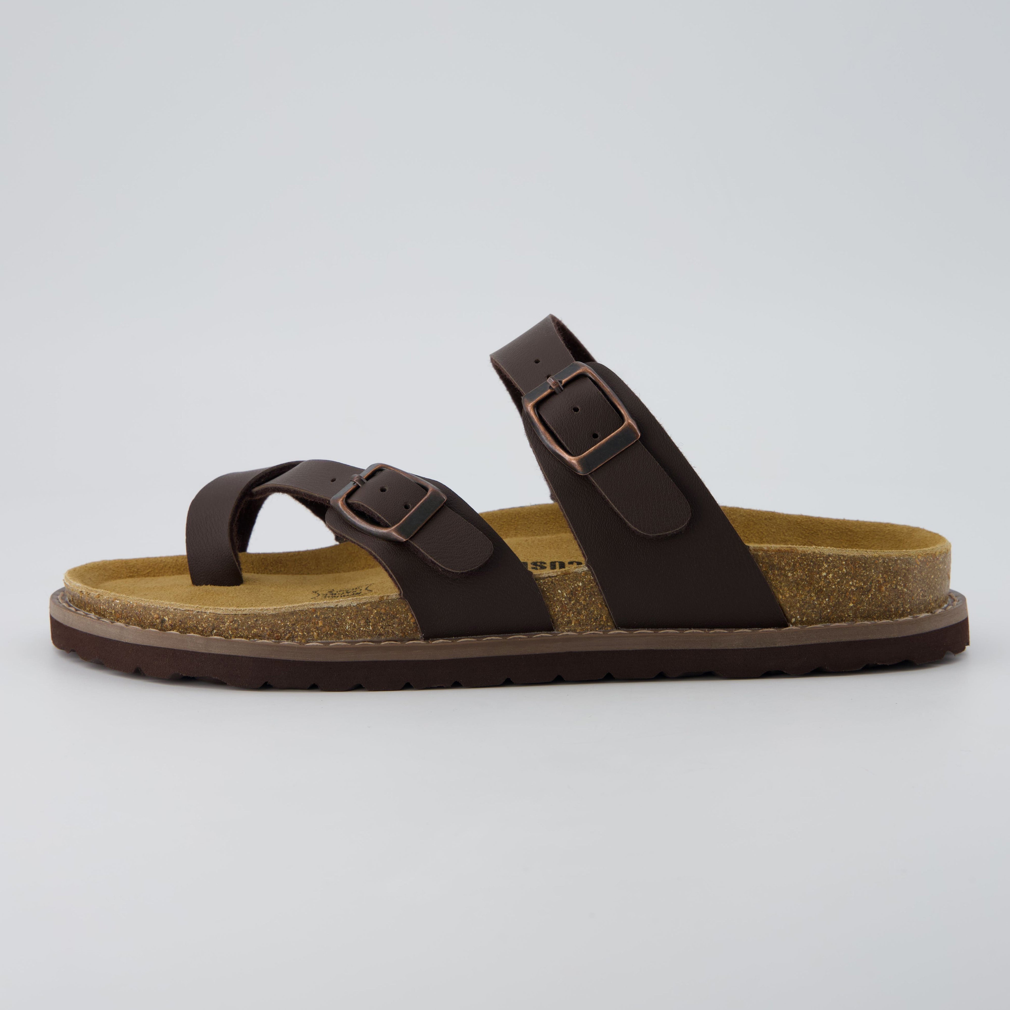 Pluto Cork Sandals Brown Nappa