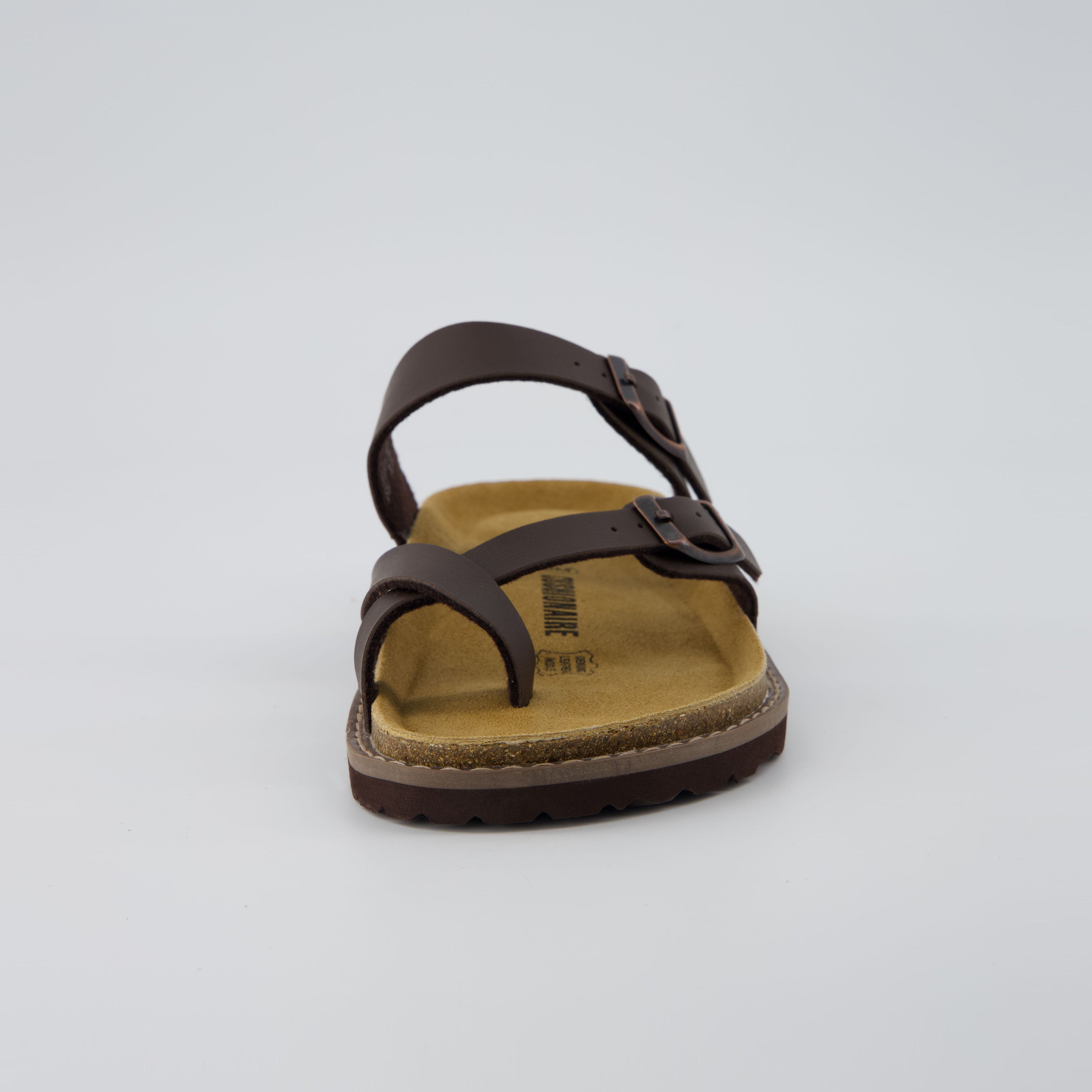Pluto Cork Sandals Brown Nappa