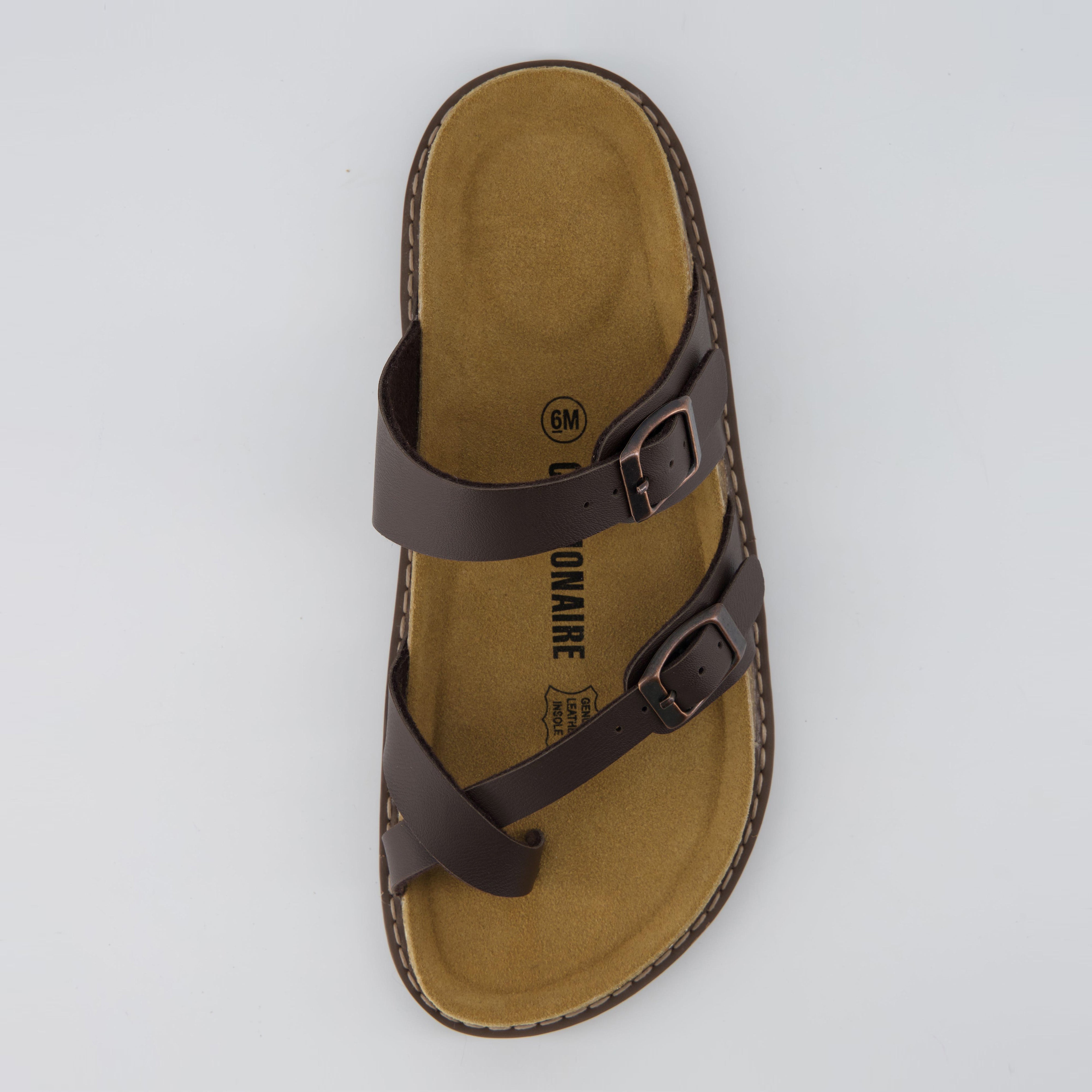 Pluto Cork Sandals Brown Nappa