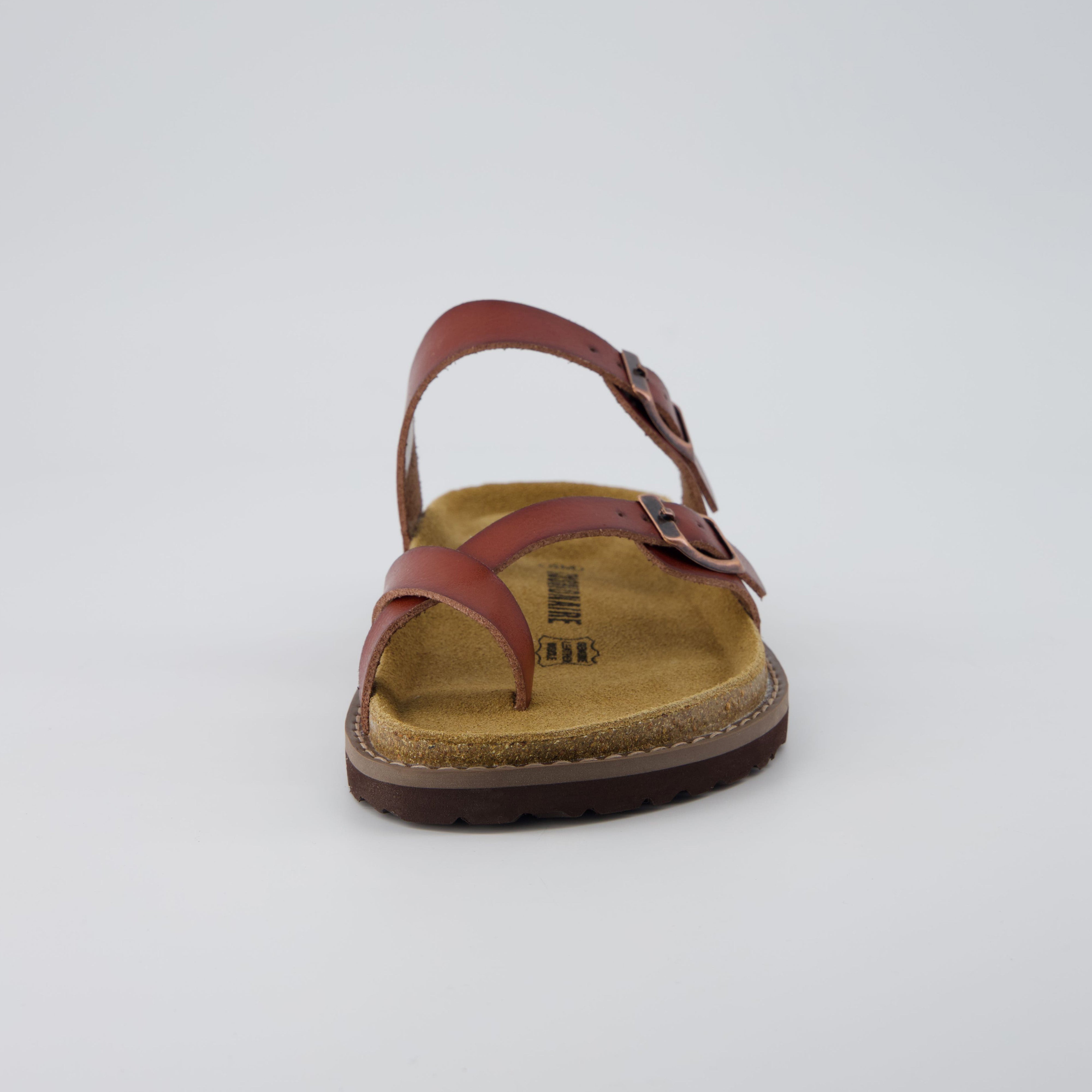 Pluto Cork Sandals Whiskey