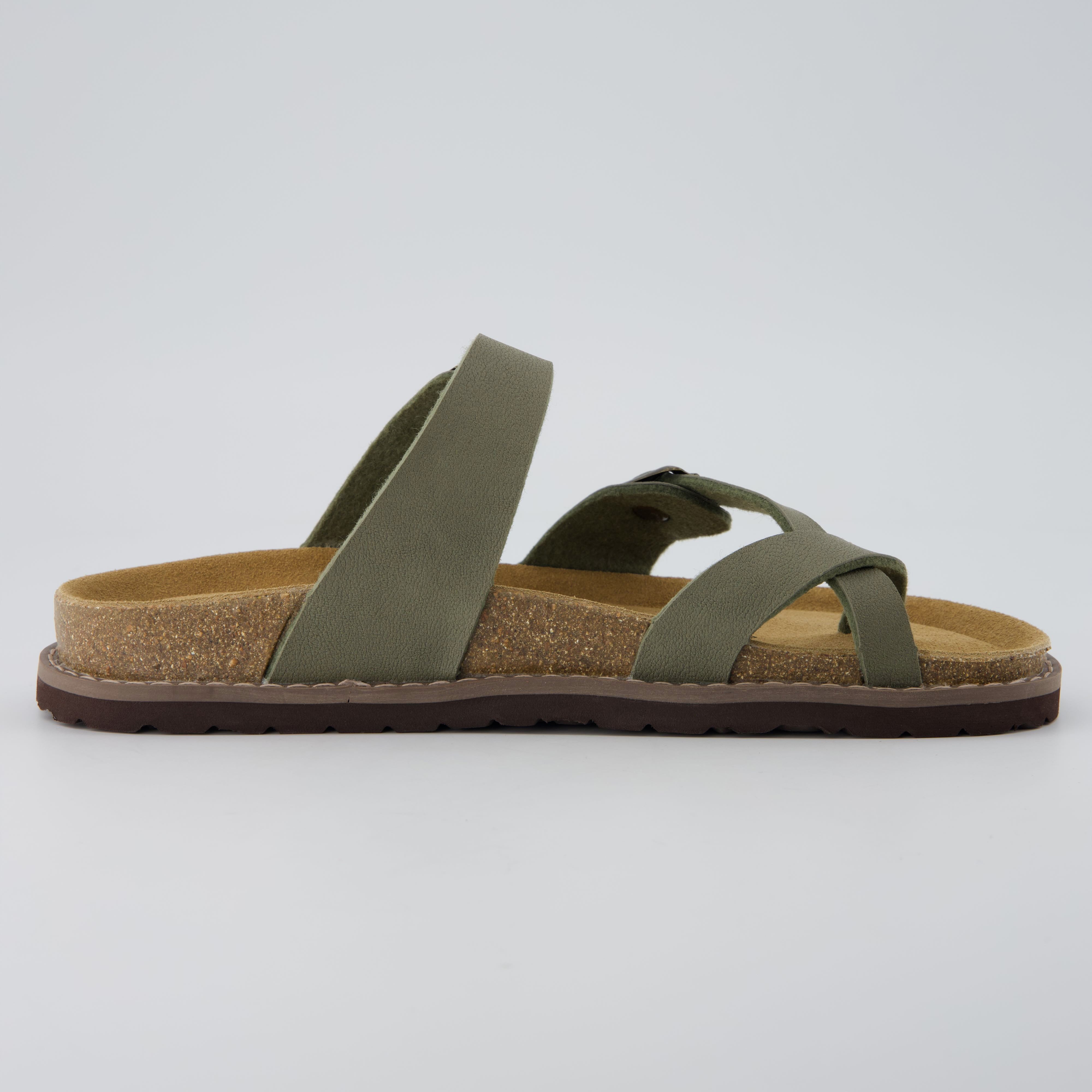 Pluto Cork Sandals Olive