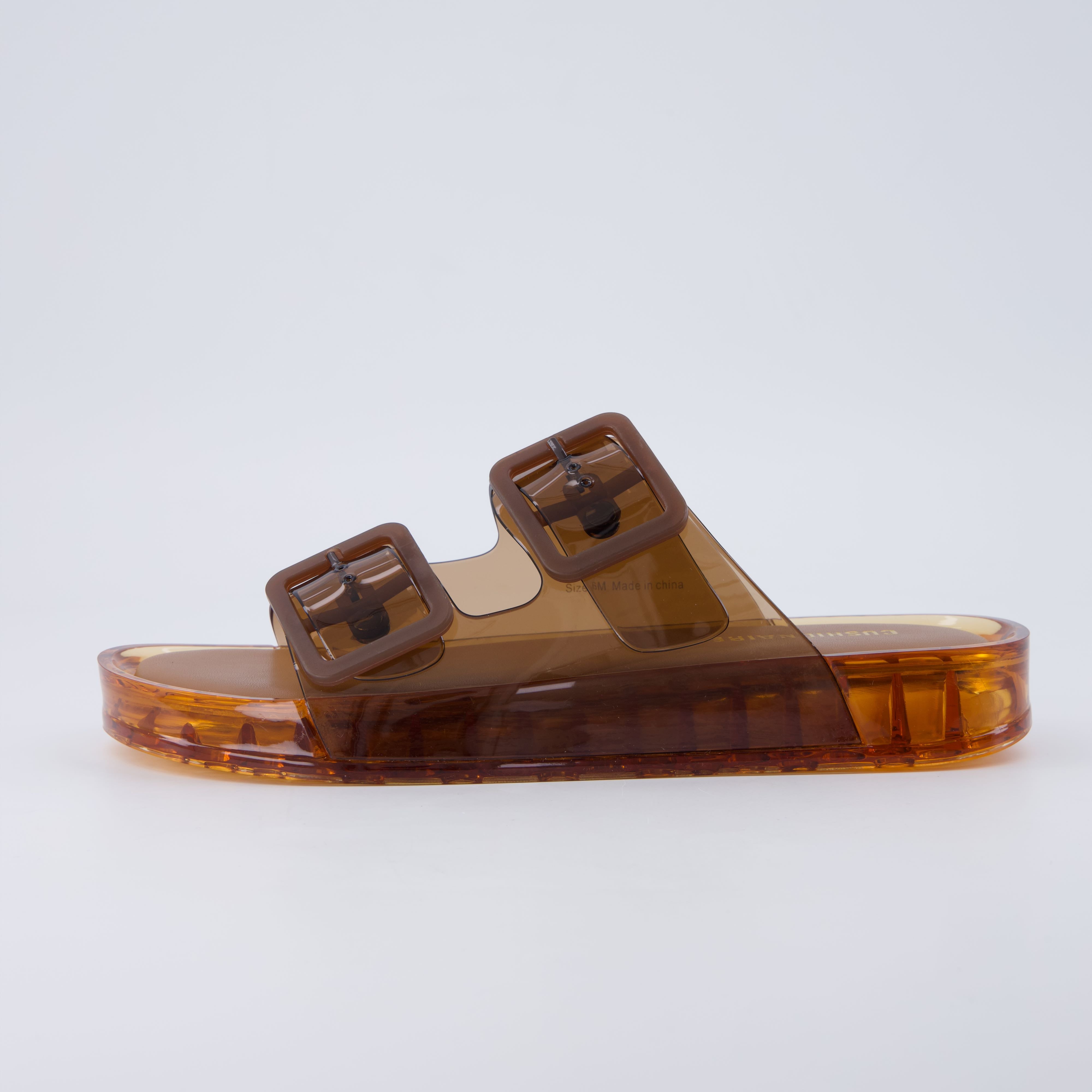 CUSHIONAIRE Pool Slides For Women Waterproof Double Buckle Adjustable Slip-On Womens Sandals For Beach Shower Casual Wear