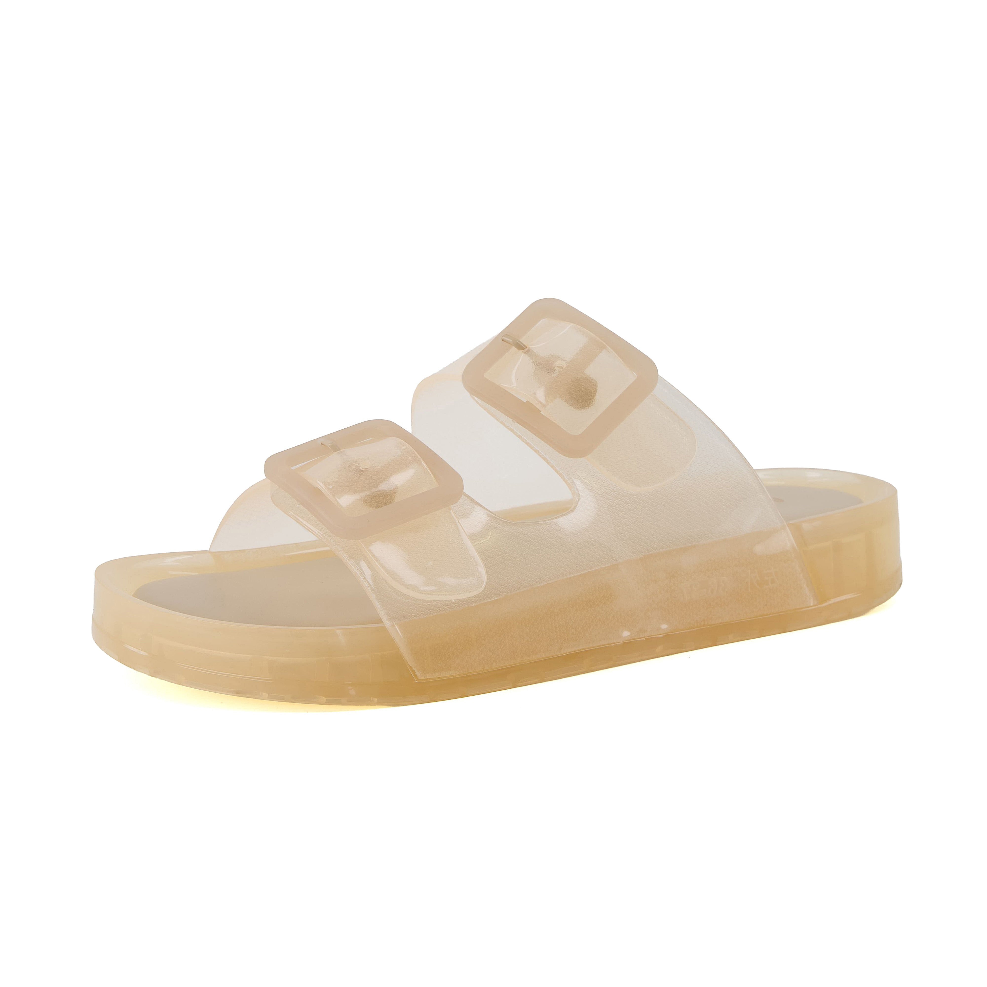 Pool Slide Sandals Champagne Medium