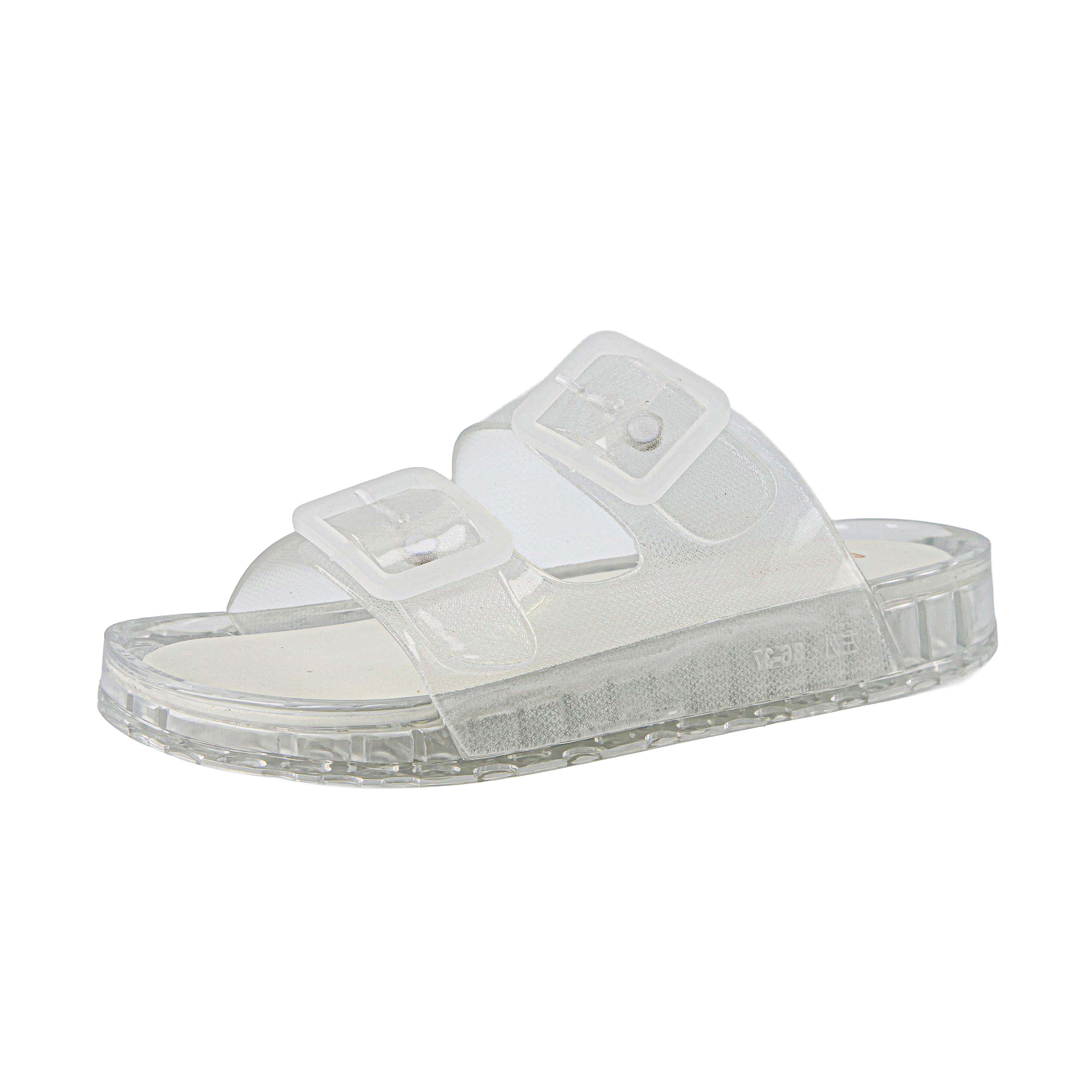 Pool Slide Sandals Clear Medium