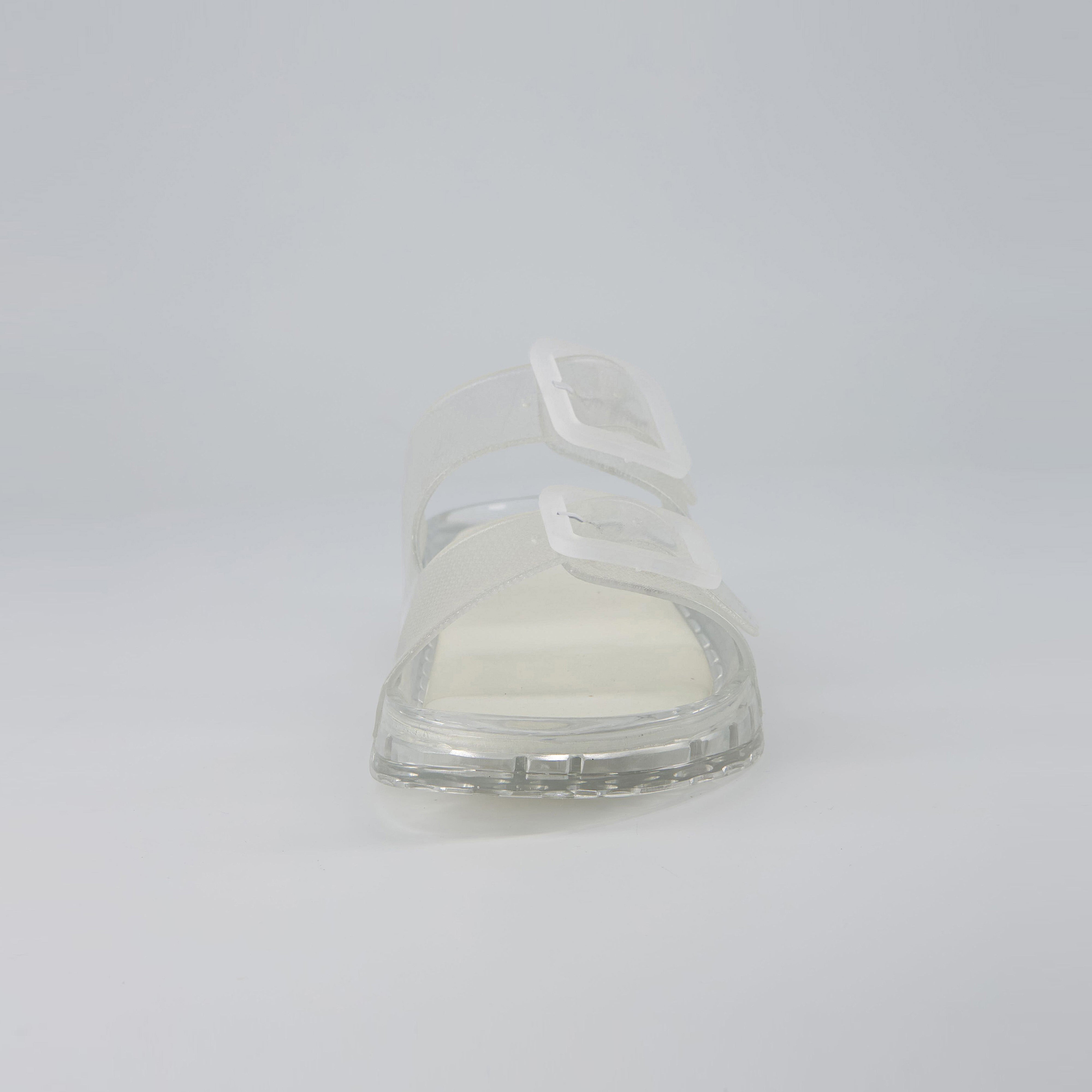 Pool Slide Sandals Clear Medium